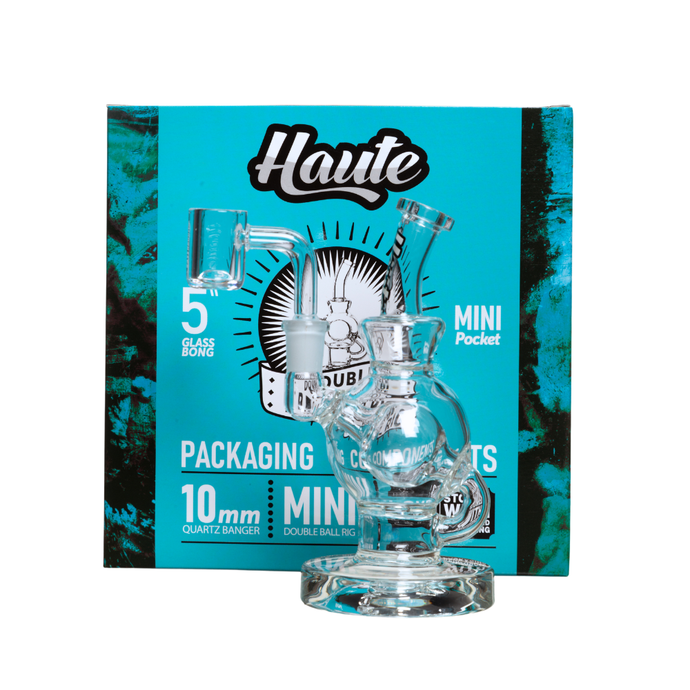 Haute 5" Double Ball Rig w/ 10mm Banger