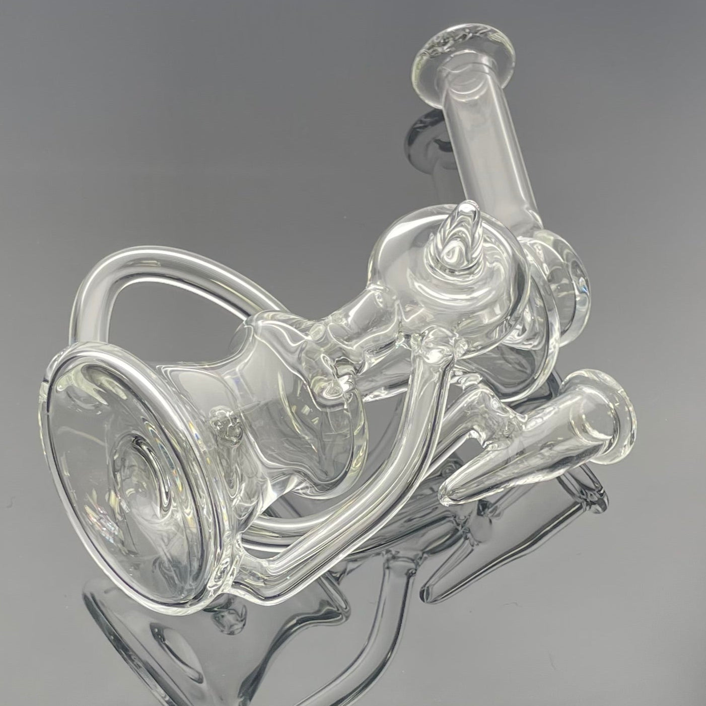 Mimzy Clear Side Scroller Recycler - 14mm