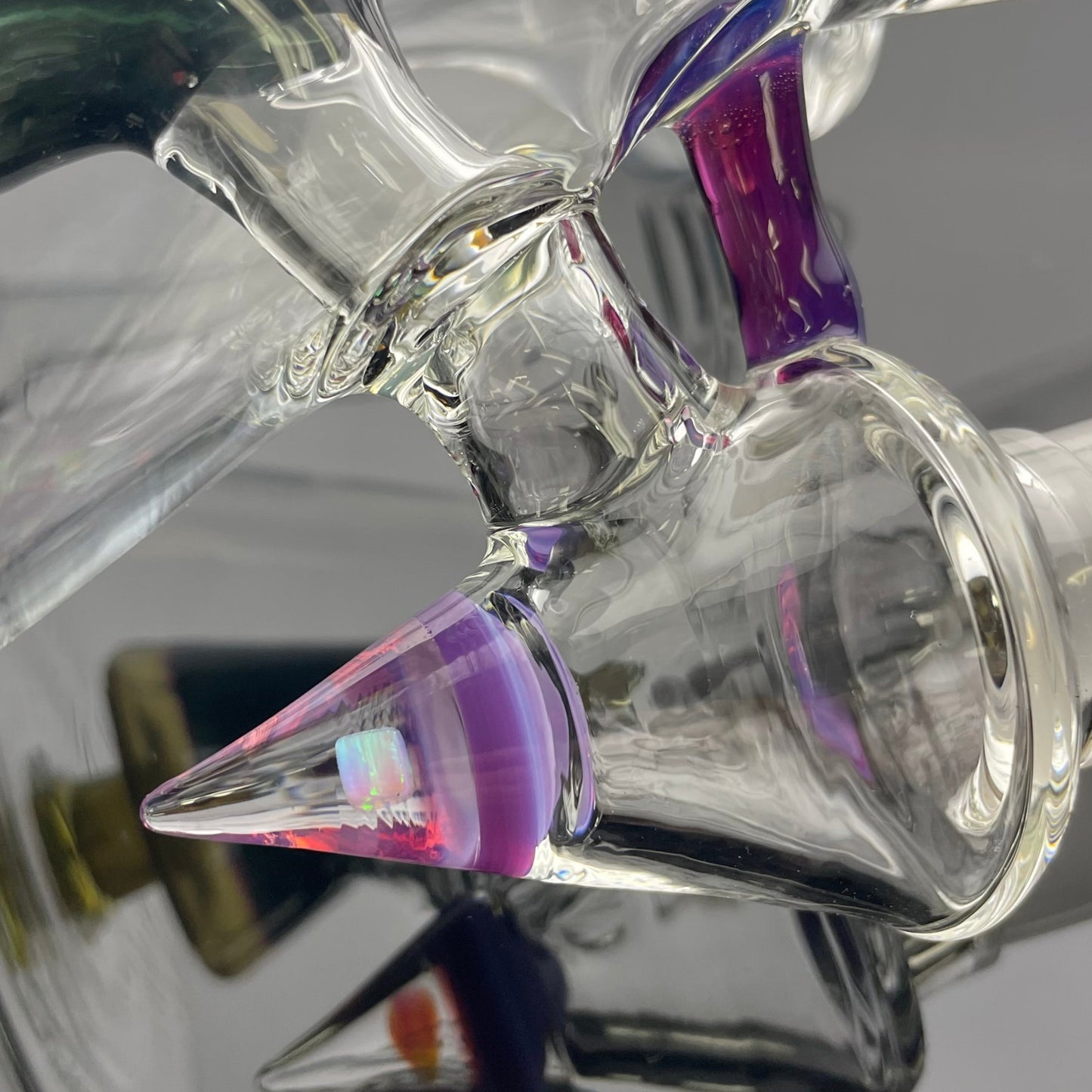 Discobox Colour Accented Fixed Double Recycler Beaker - Space Fume & Crushed Opal #2