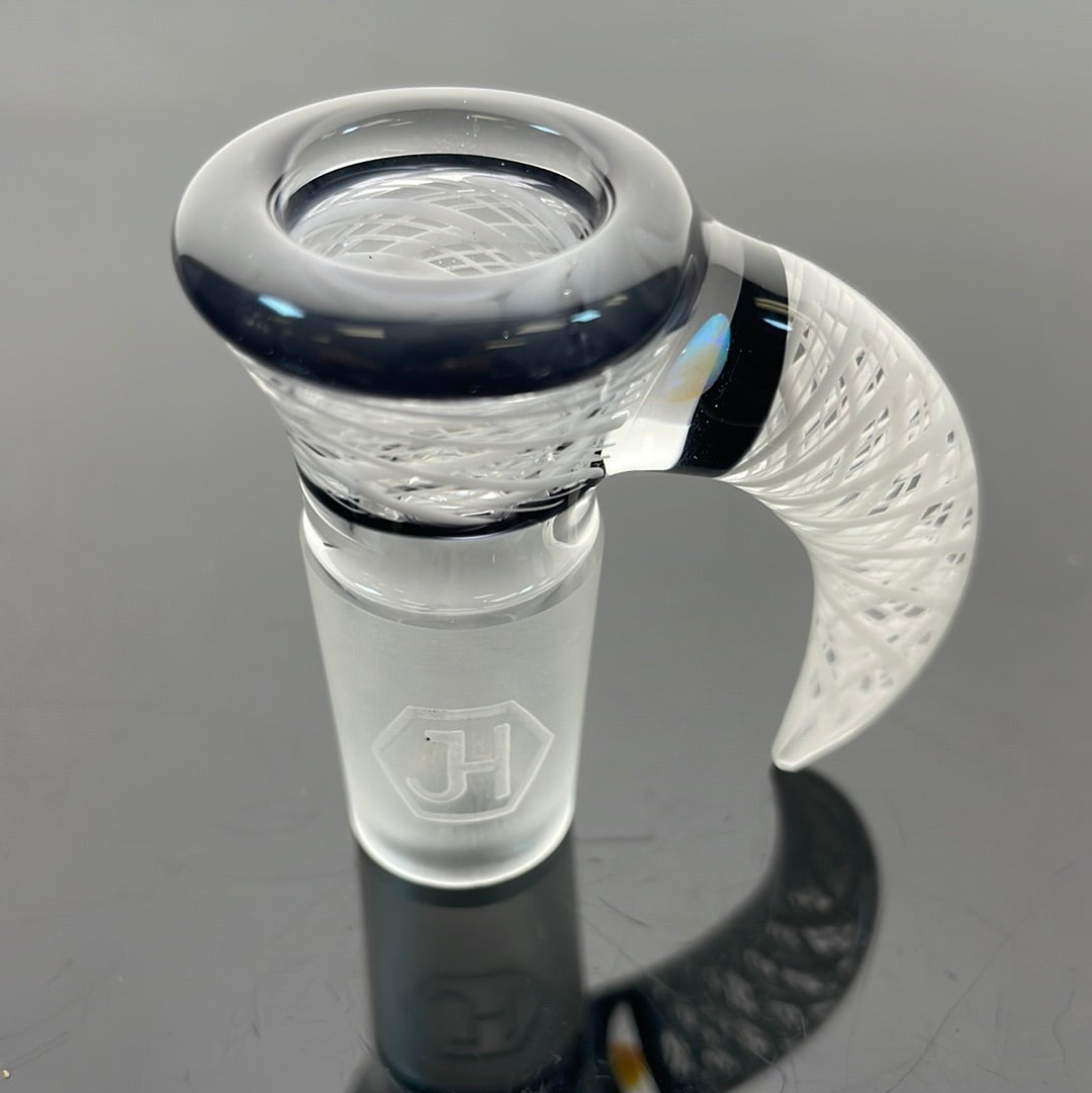 Jhoney 15.5" Dual Retti Perc Tube w/ Retti Splash Guard - Star White