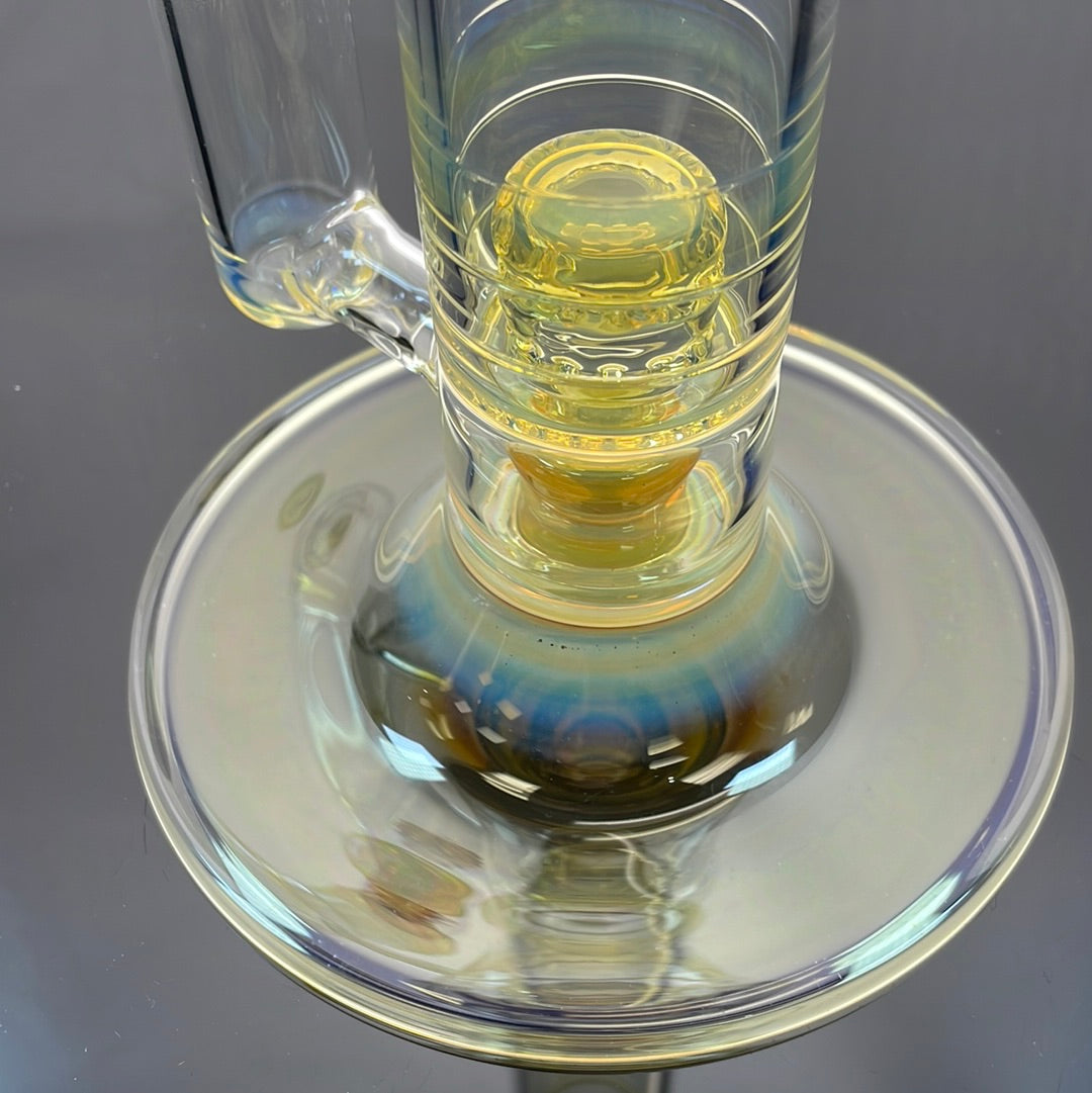 Jesse Who 44mm Fumed Gridcap Tube w/ Breakwater Function - Single Bore w/ Sculpted Mid Section