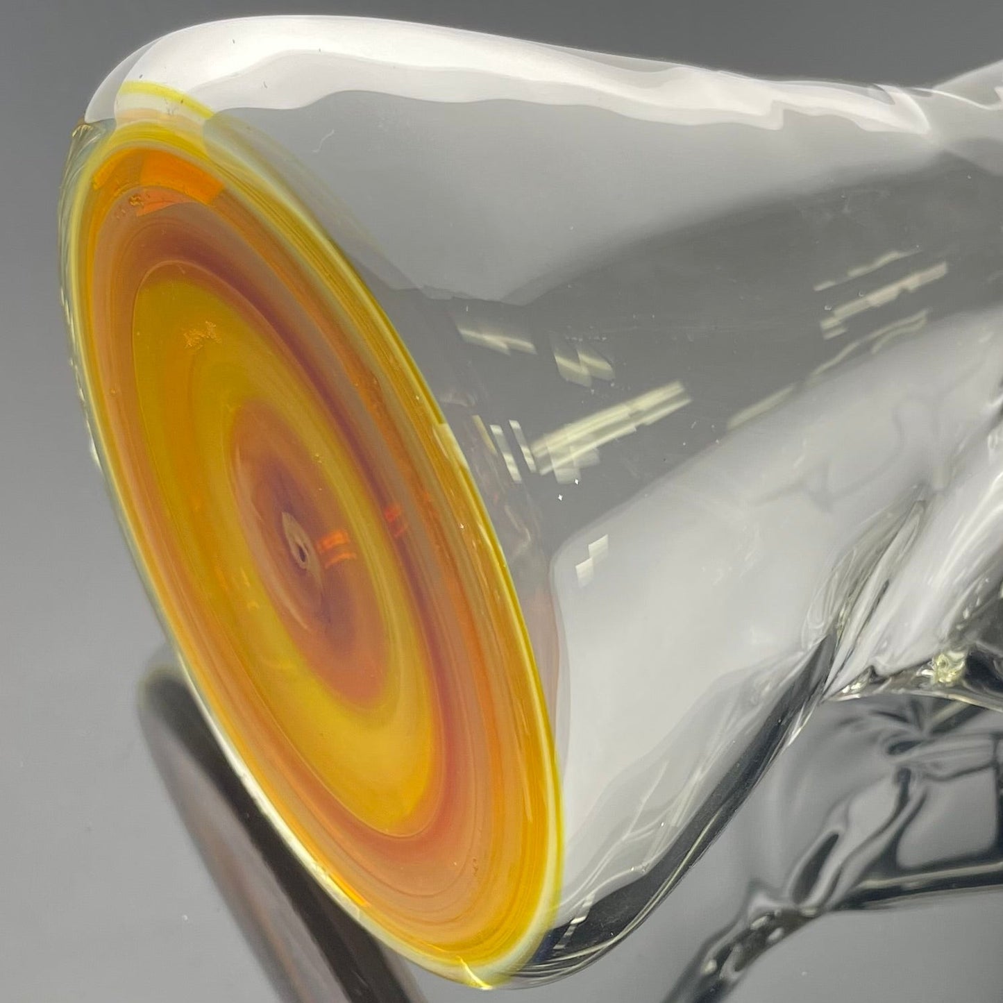 Philip Legge Medium Beaker w/ Colour Accents - Amber Purple