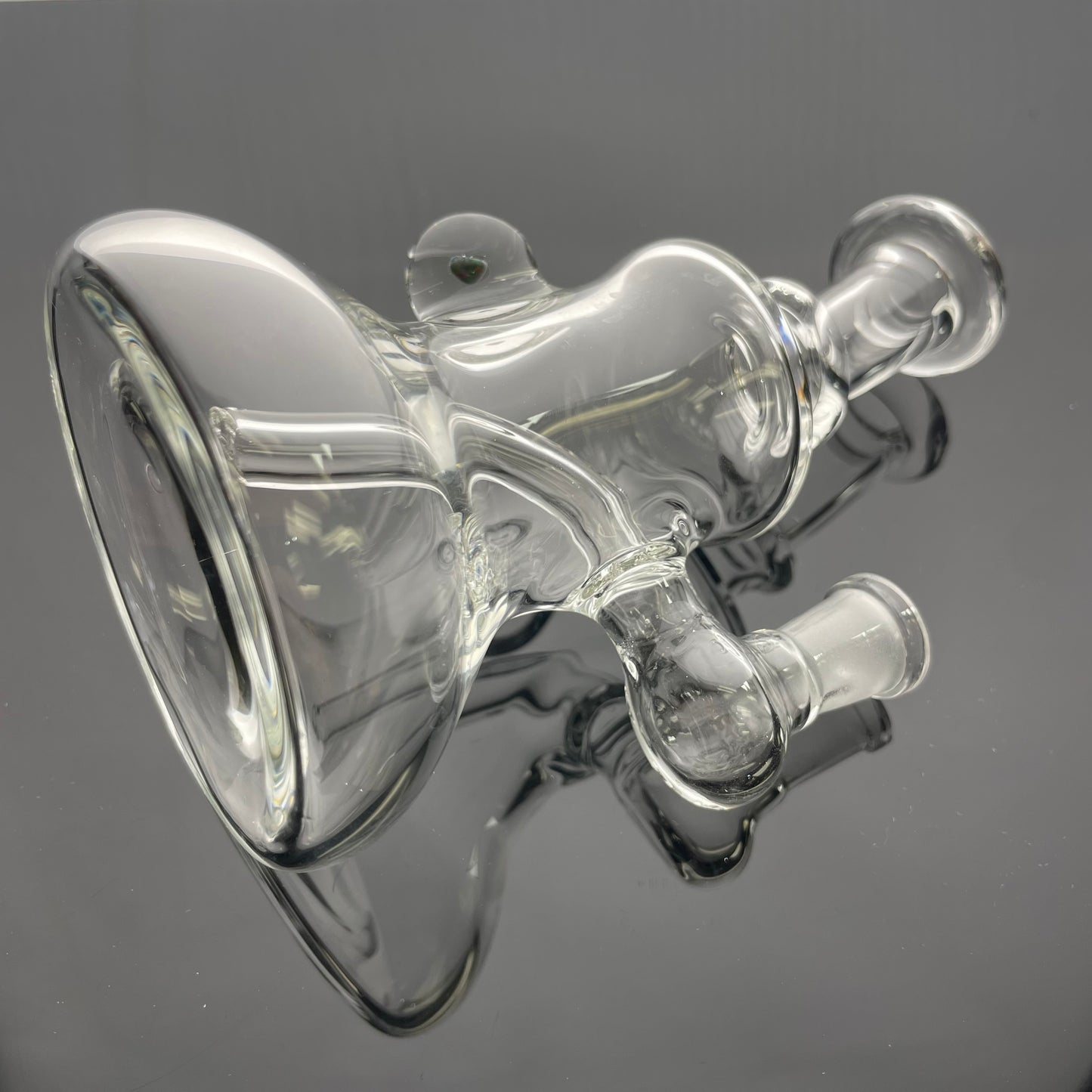 Green Belt 10mm Clear Micro Mini Tube w/ Rainbow Opal
