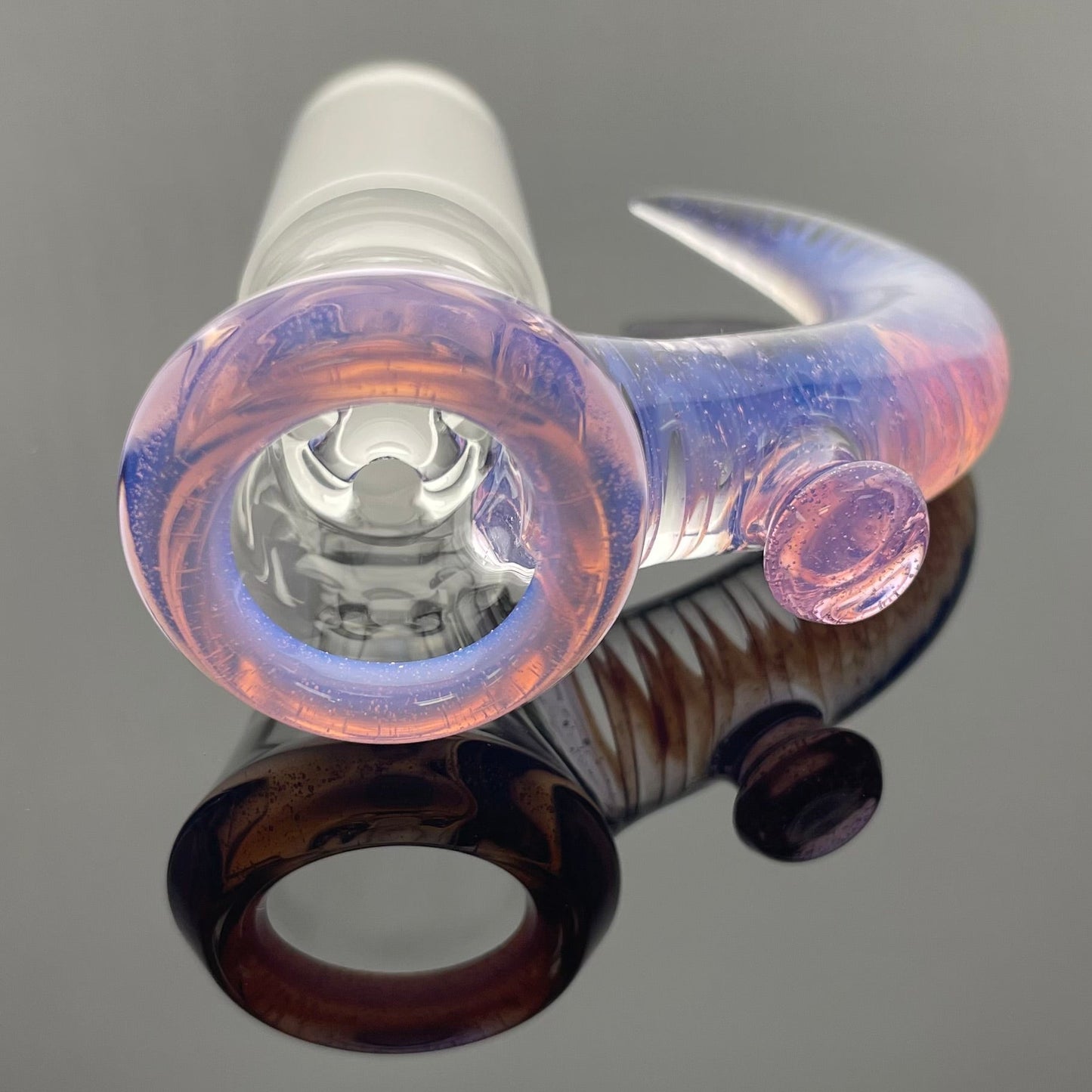 Jamms Clear Base Bowl w/ Colour Lip & Cane 18mm 4 Hole