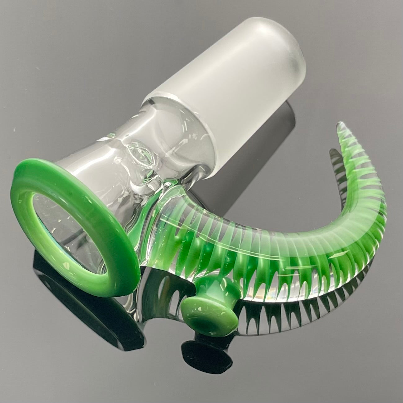 Jamms Clear Base Bowl w/ Colour Lip & Cane 18mm 4 Hole