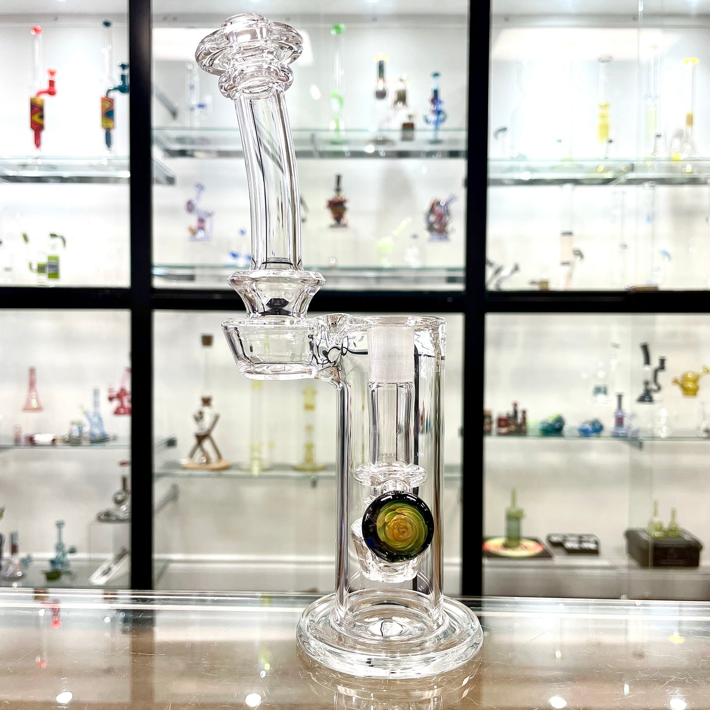Discobox 14mm Terp Tower w/ Grids - Clear