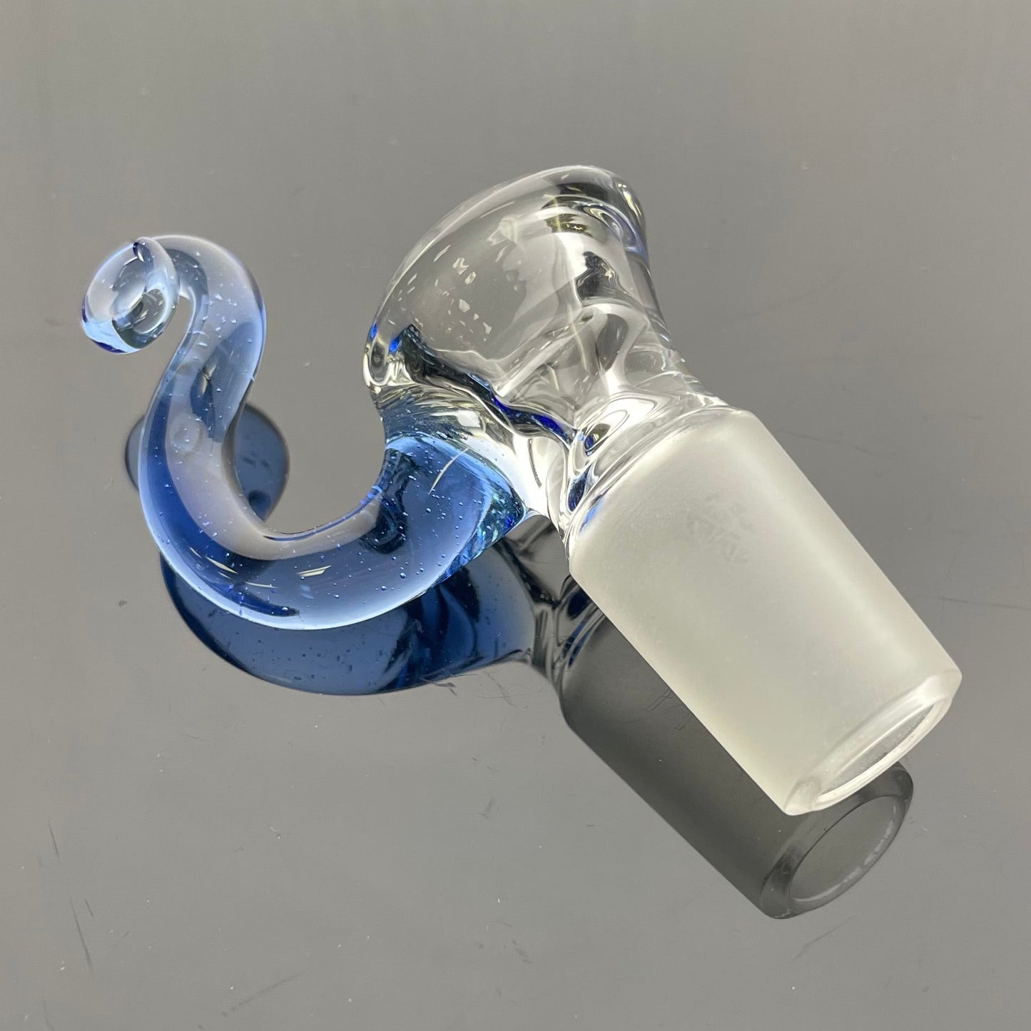 Discobox Clear Bowl w/ Horn 18mm 1 Hole