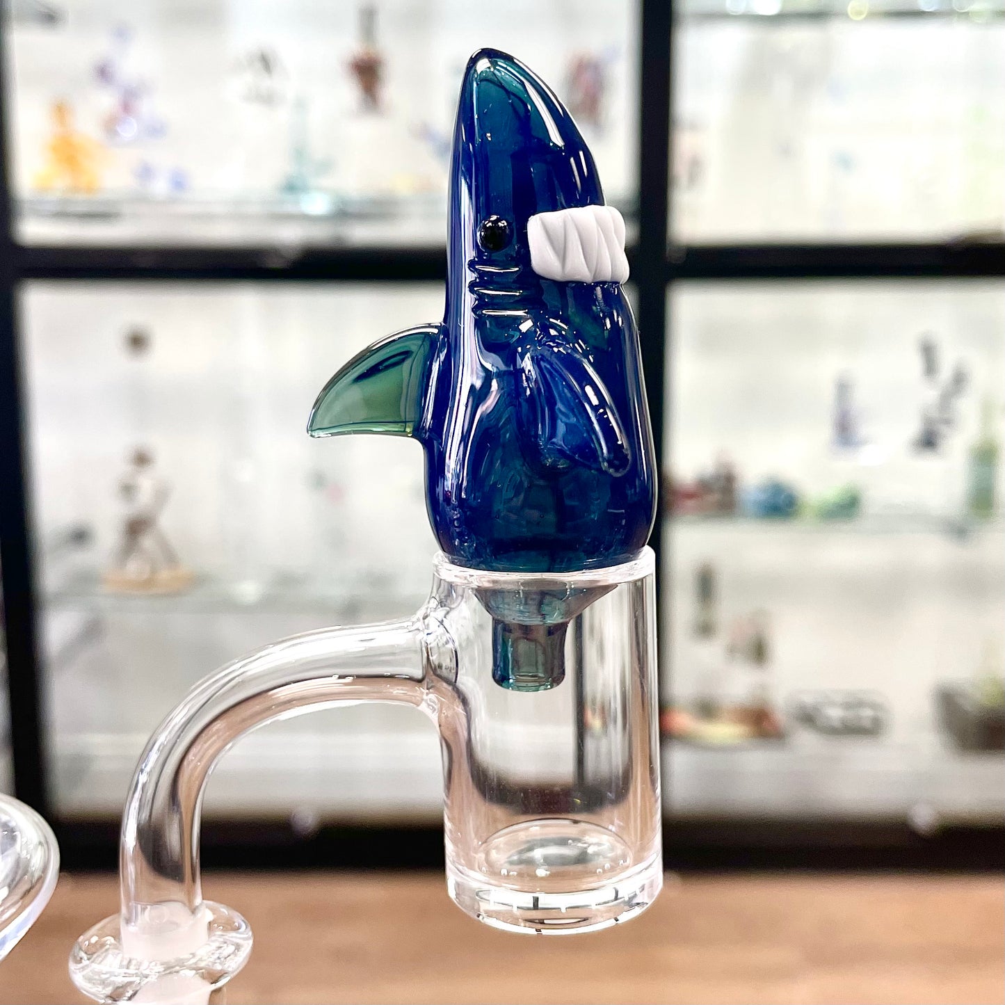 Kahuna Glass 25mm Shark Bubbler Cap