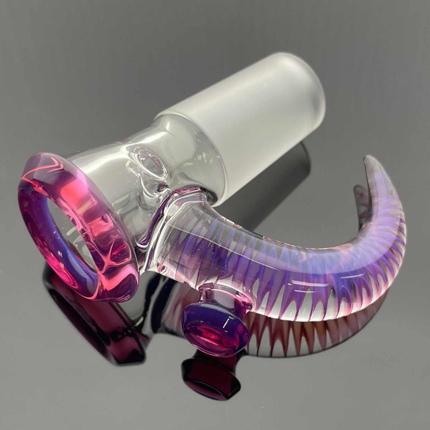 Jamms Clear Base Bowl w/ Colour Lip & Cane 18mm 4 Hole