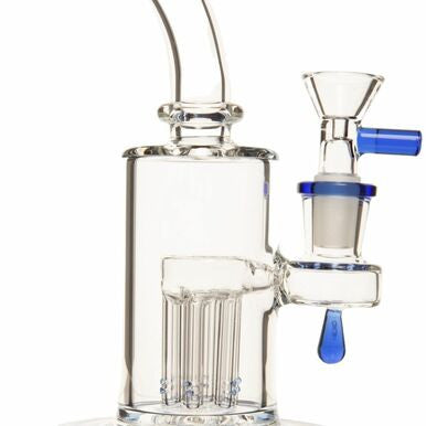 Unbranded 7" 5mm Mini 6-Arm Percolator Rig w/ 14mm Bowl