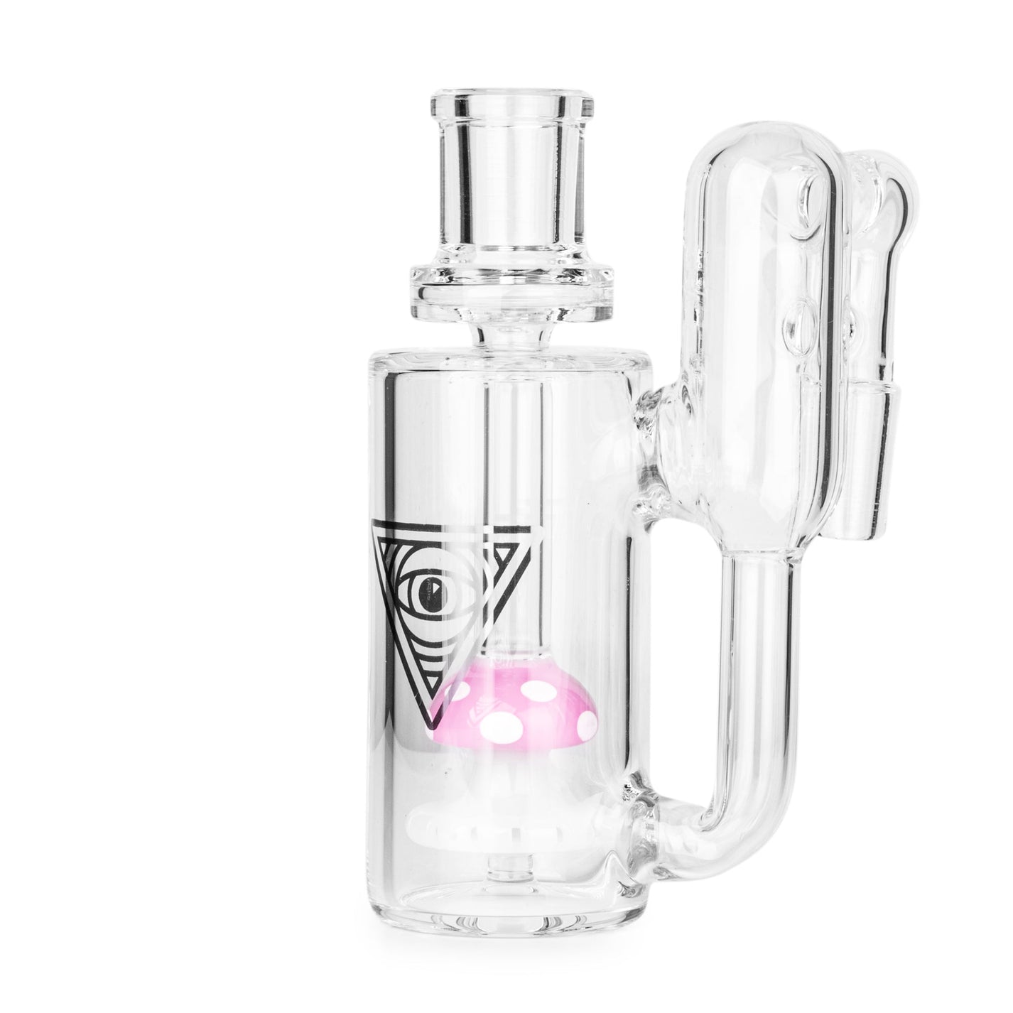 Red Eye Glass 14mm 90 Degree Funguy Mushroom Recycling Ash Catcher