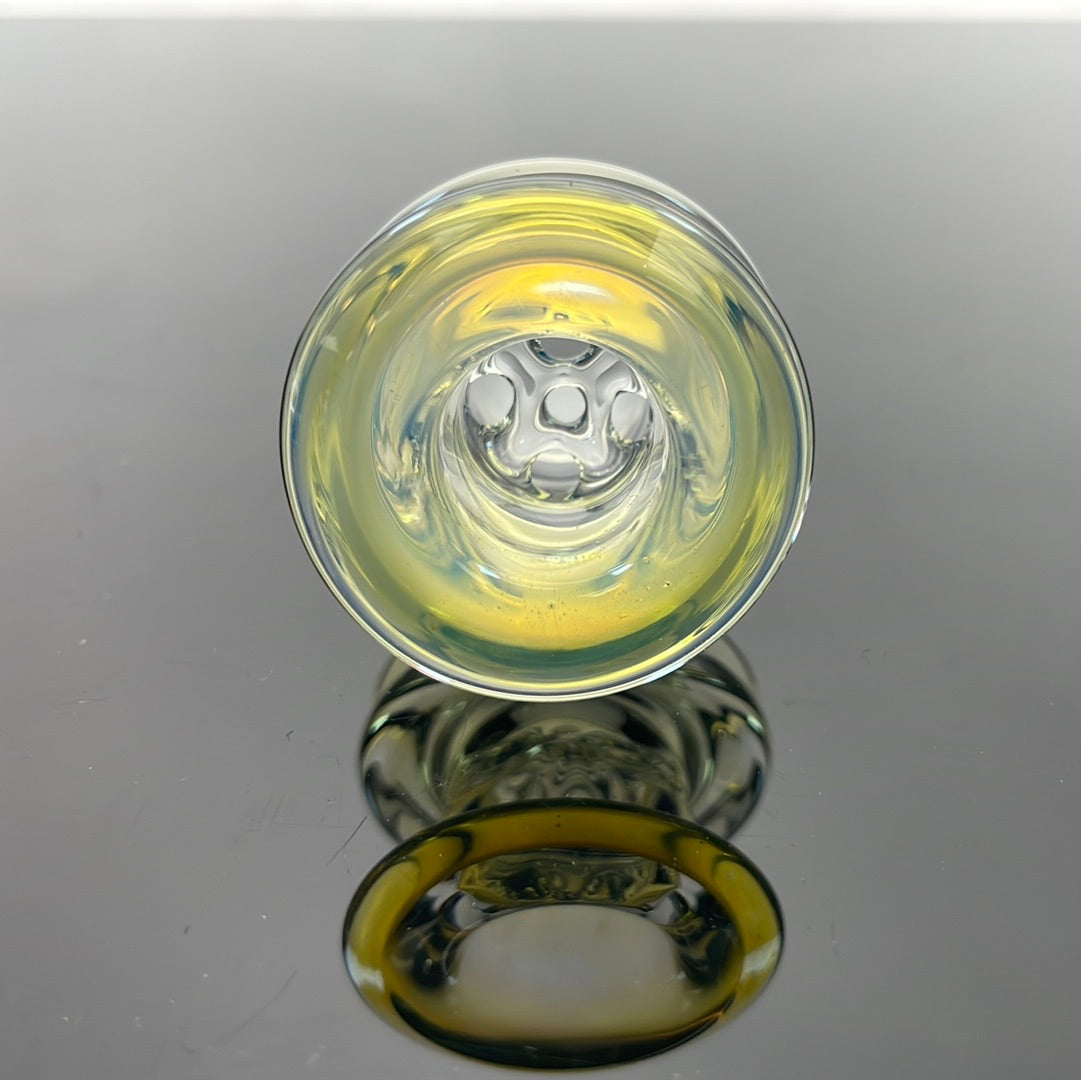 Jesse Who 44mm Fumed Gridcap Tube w/ Breakwater Function - Single Bore w/ Narrowed Midsection