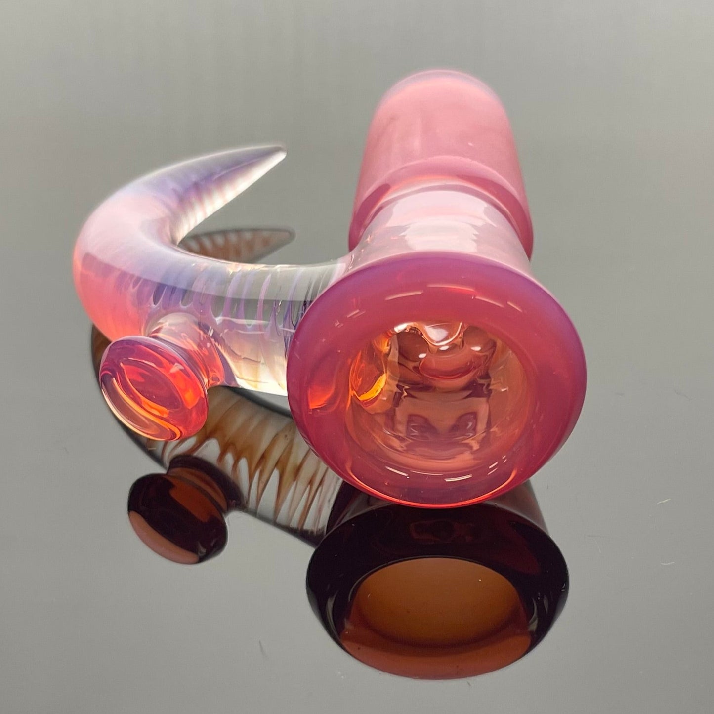 Jamms Fully Worked 18mm 4 Hole Bowl w/ Cane Handle - B - Karmaline
