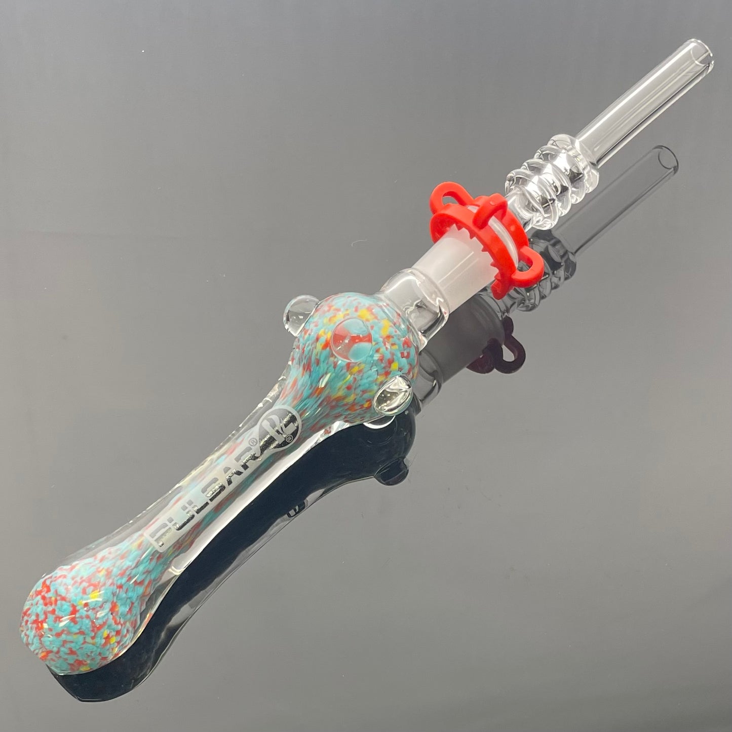Pulsar 7.5" Candy Frit Twist Dab Straw w/ Quartz Tip