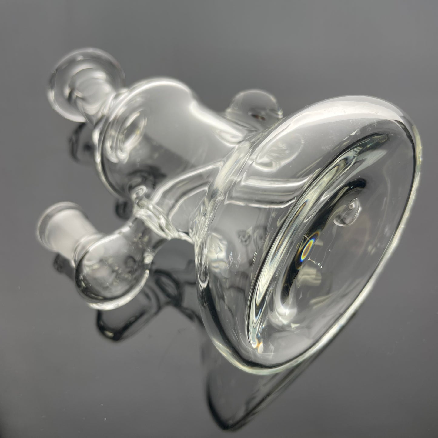 Green Belt 10mm Clear Micro Mini Tube w/ Rainbow Opal