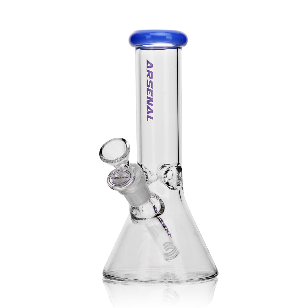 Arsenal 8" Clear 4mm Mini Beaker w/ Colour Accents