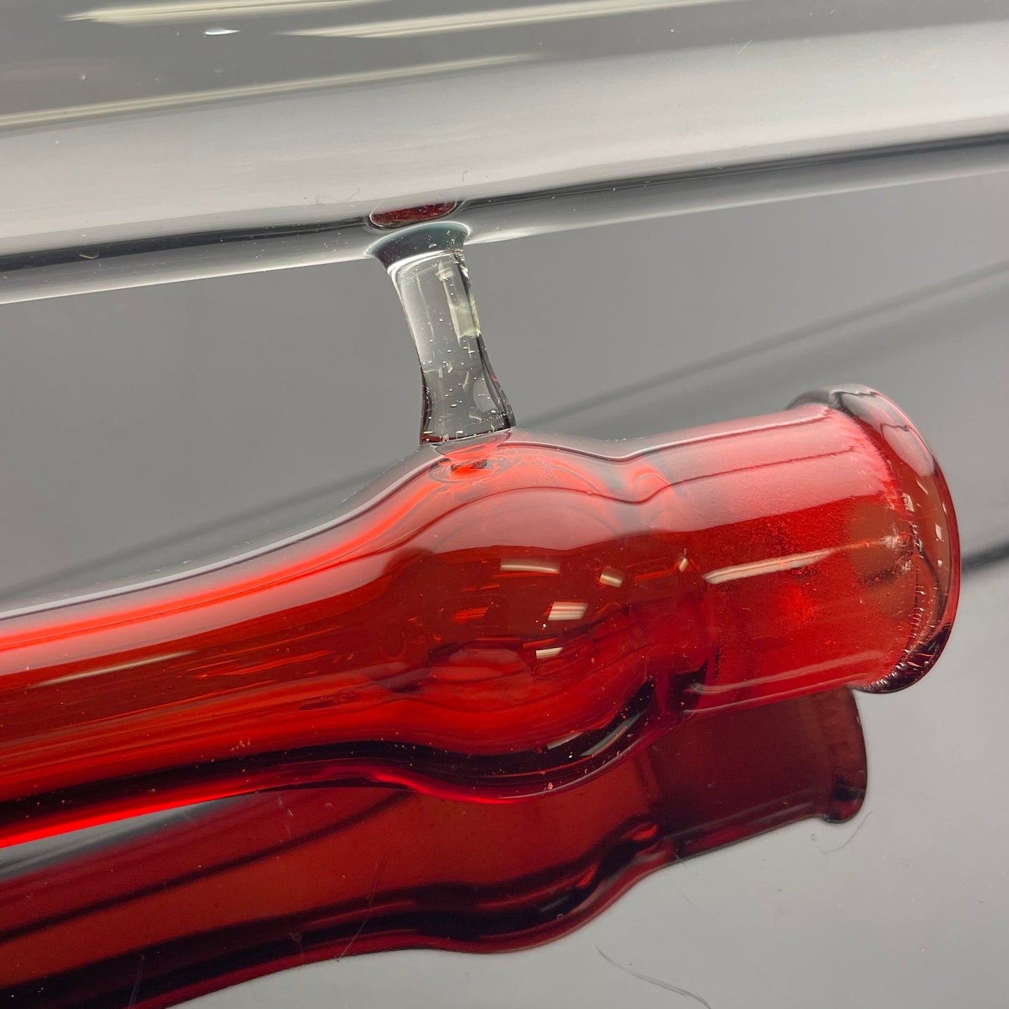 Philip Legge Medium Stemline w/ Colour Accents - Red Elvis