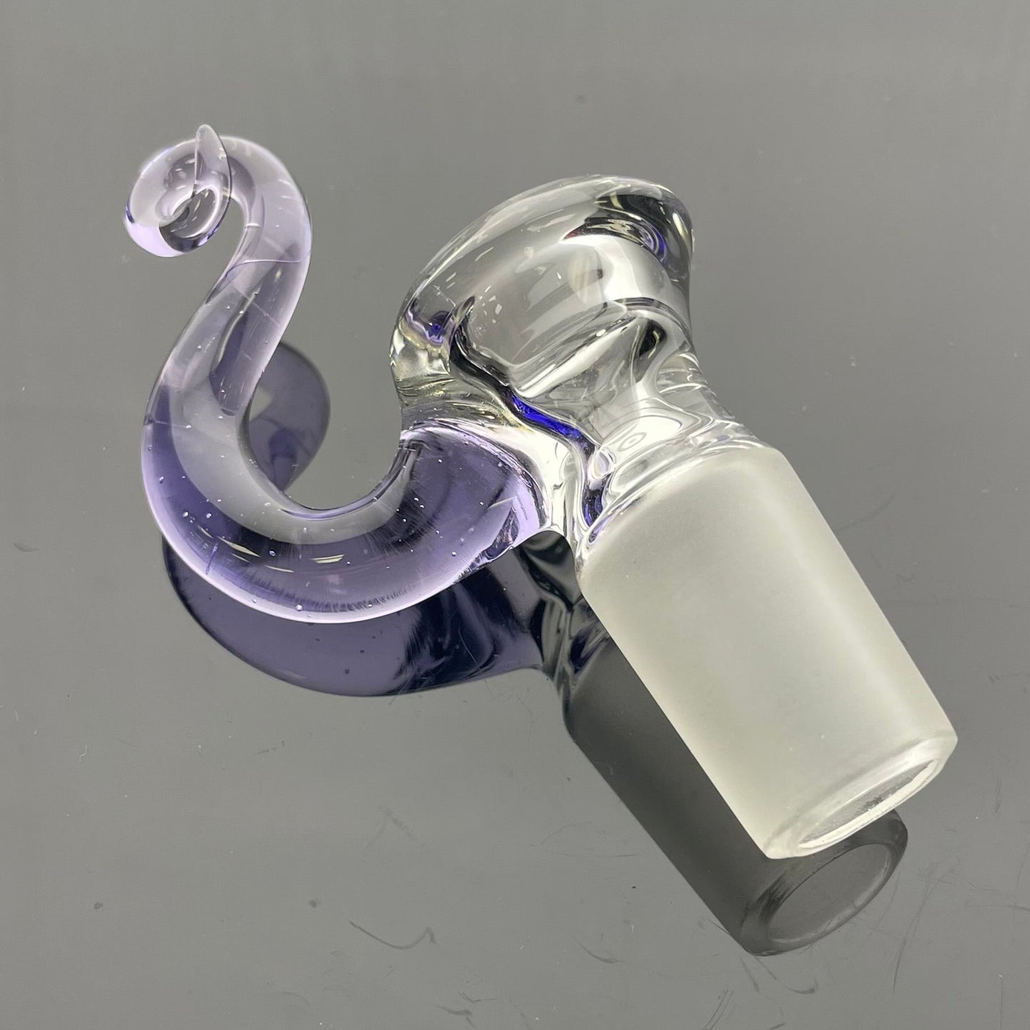 Discobox Clear Bowl w/ Horn 18mm 1 Hole