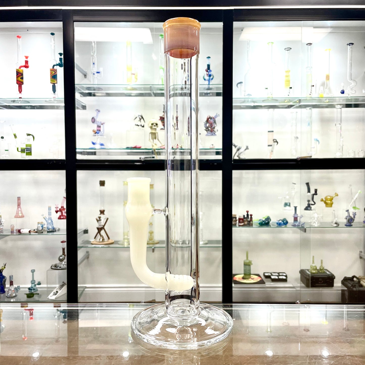 Philip Legge Medium Stemline w/ Colour Accents - Bone White