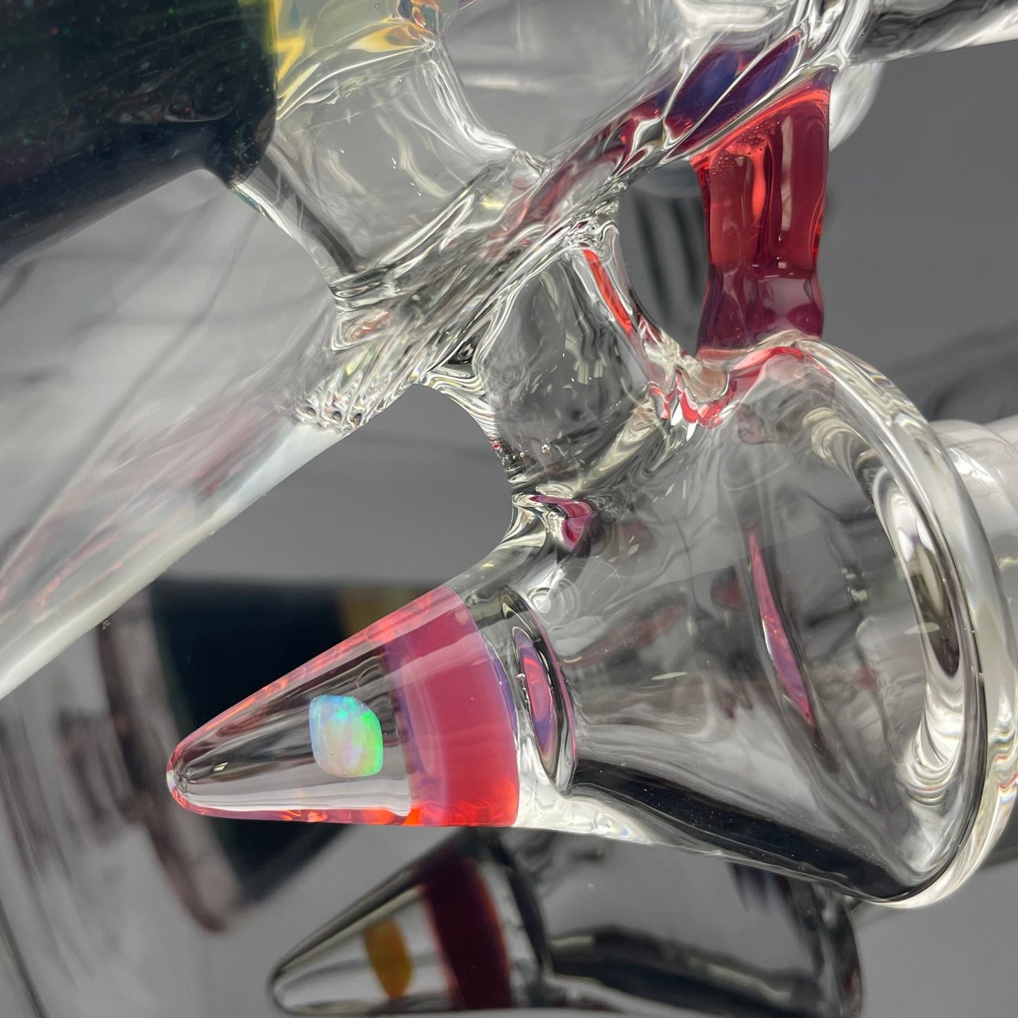 Discobox Colour Accented Fixed Double Recycler Beaker - Space Fume & Crushed Opal #1