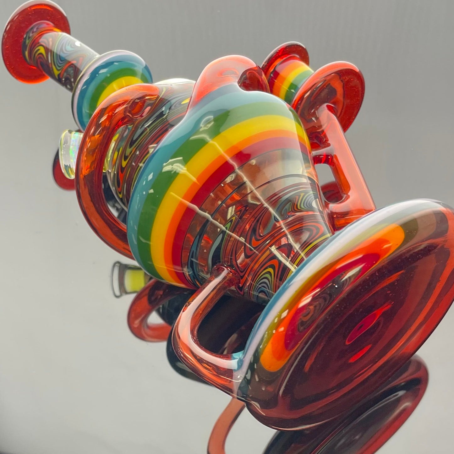 Korey Cotnam Worked Rainbow WigWag Hydracycler w/ Opal Coin