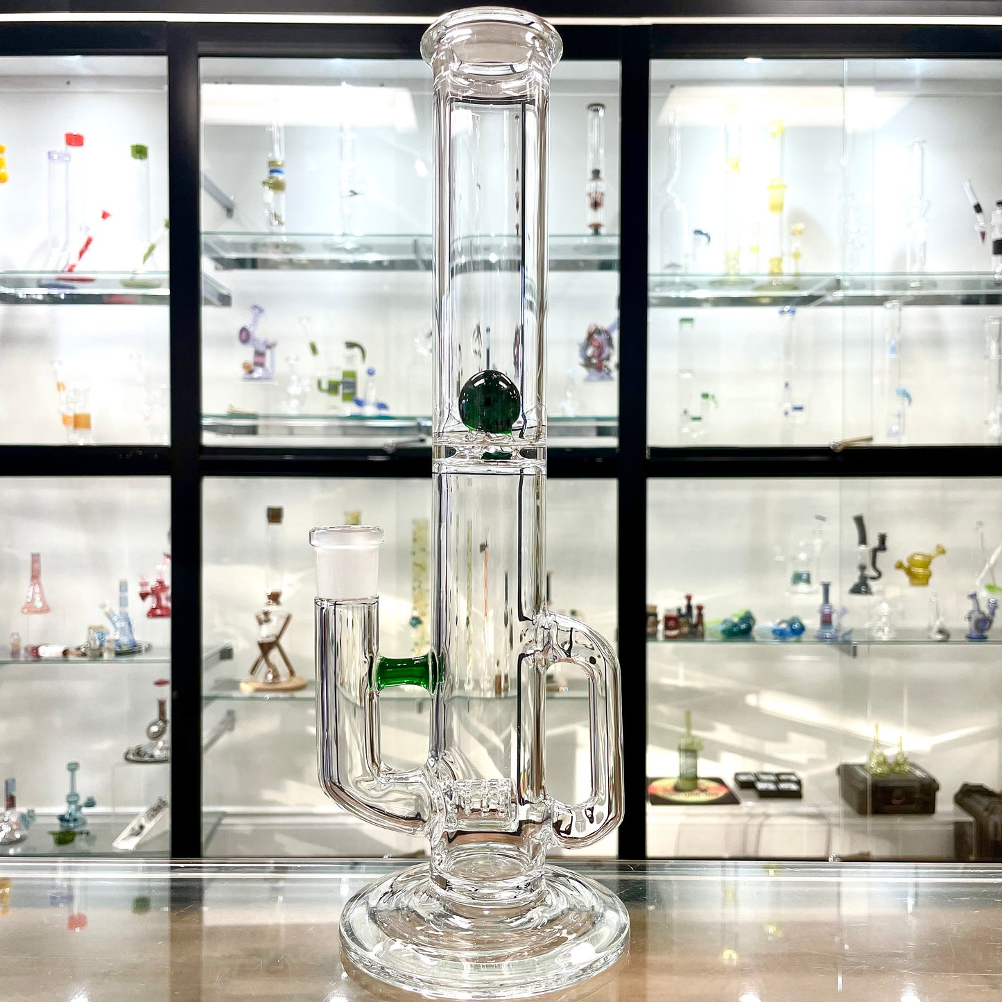 Green Belt Marble Splash Guard Tube w/ Drain