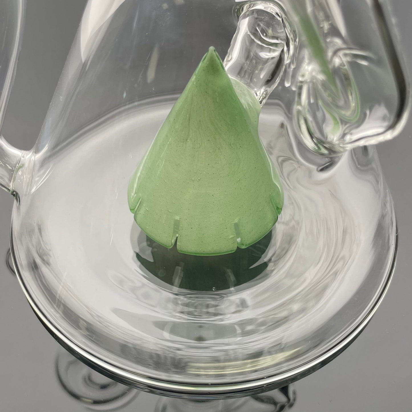 Discobox Colour Accented Fixed Double Recycler Beaker - Green Stardust / Mint
