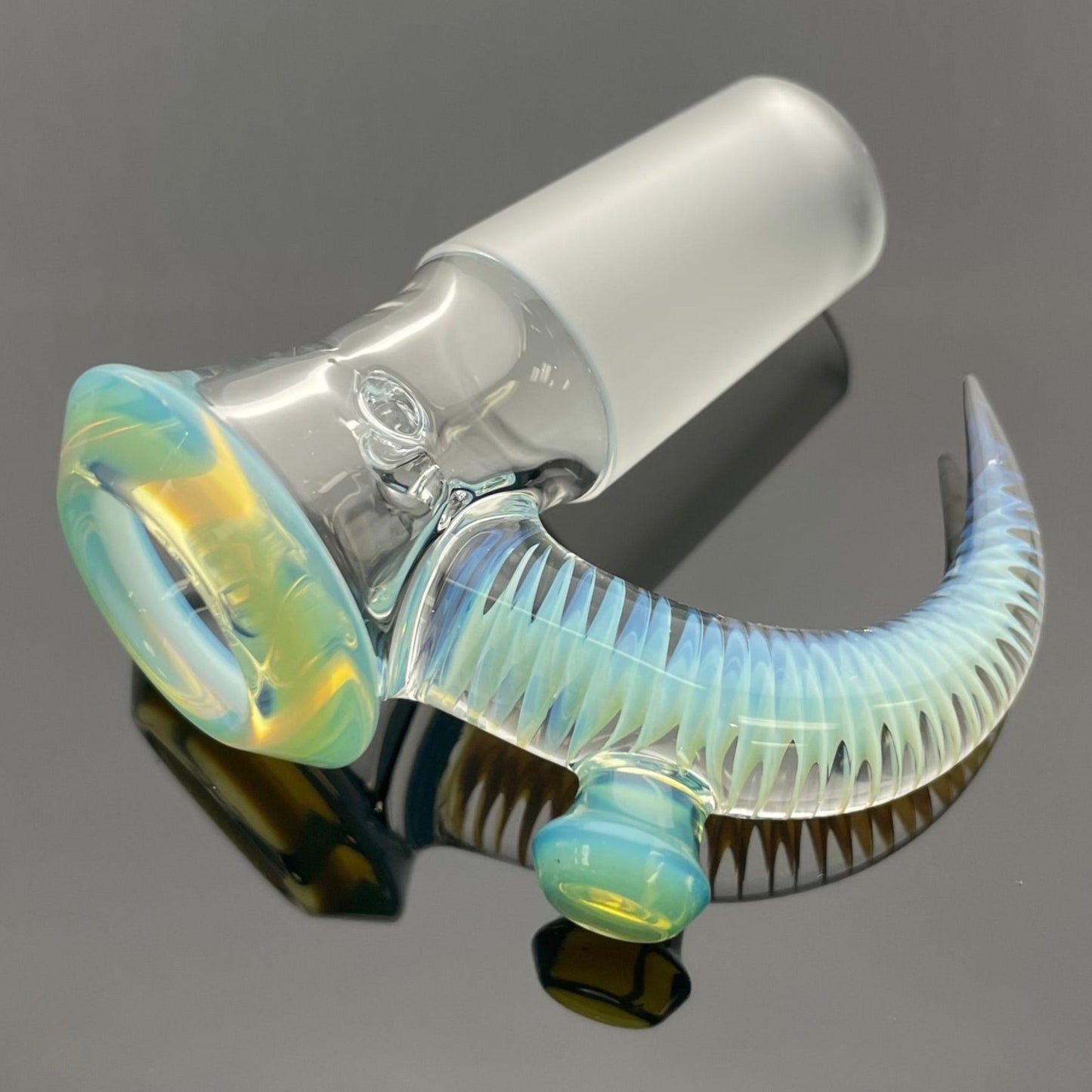 Jamms Clear Base Bowl w/ Colour Lip & Cane 18mm 4 Hole