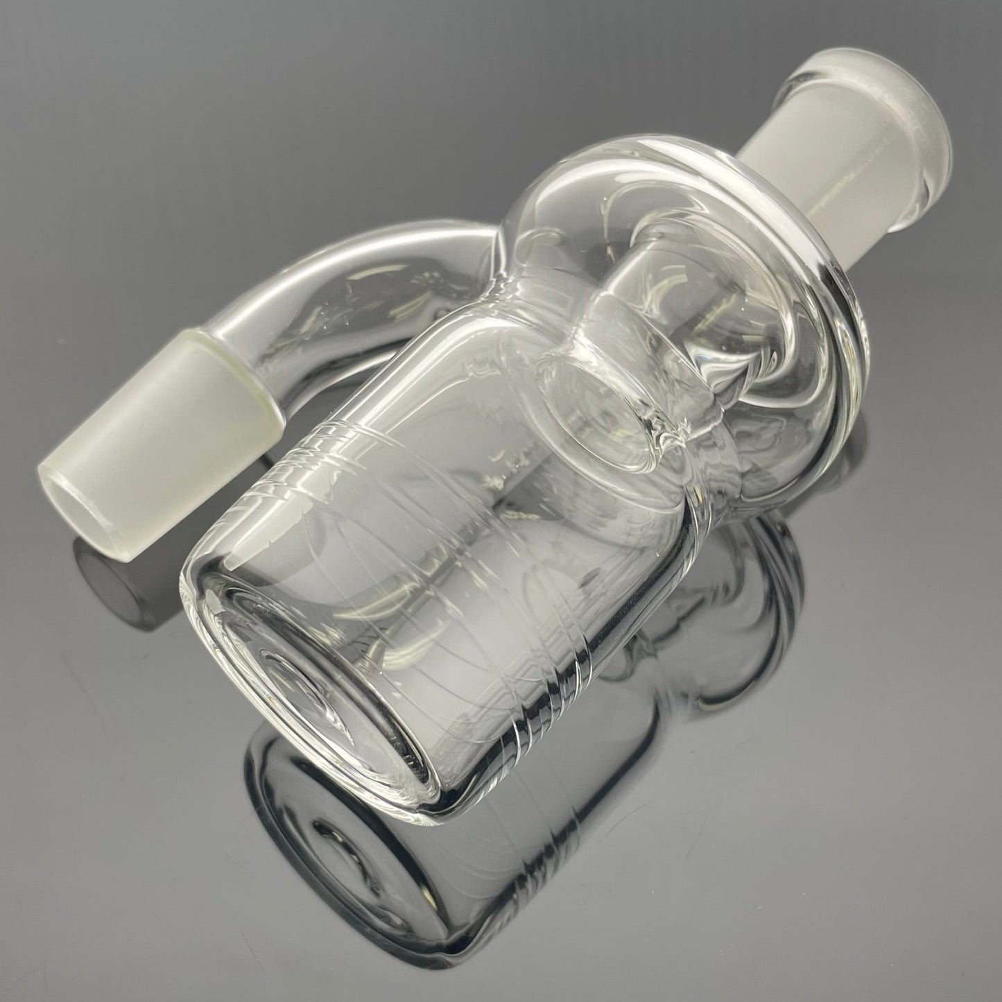 Mastah Glass 18mm/18mm 90 Degree Dry Ash Catcher w/ Factory Joint