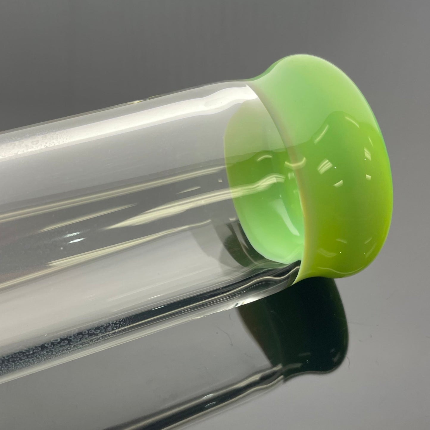 Gore Glass 50mm Fully Accented Beaker - Milky Green
