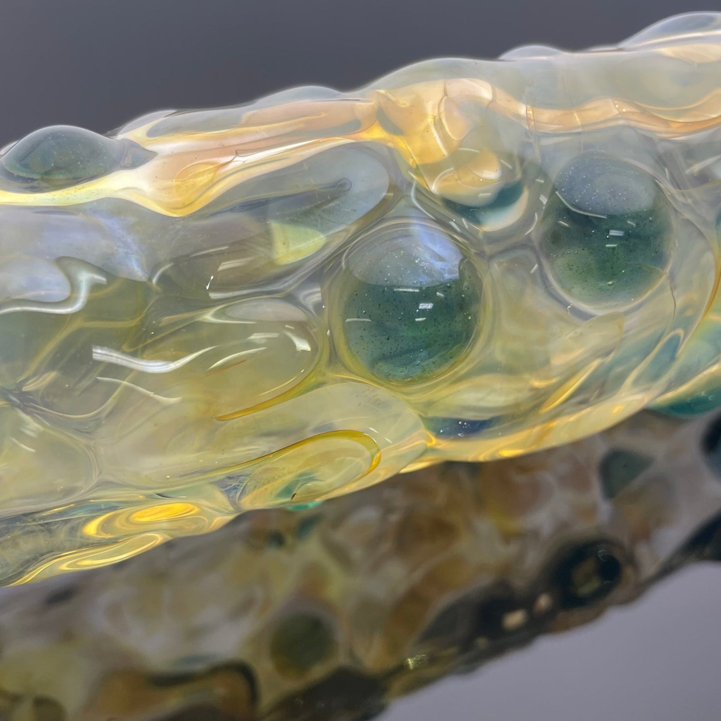 Shine Glass 19.5" Artifact Fumed 44mm Inline w/ Monster Bowl - #1