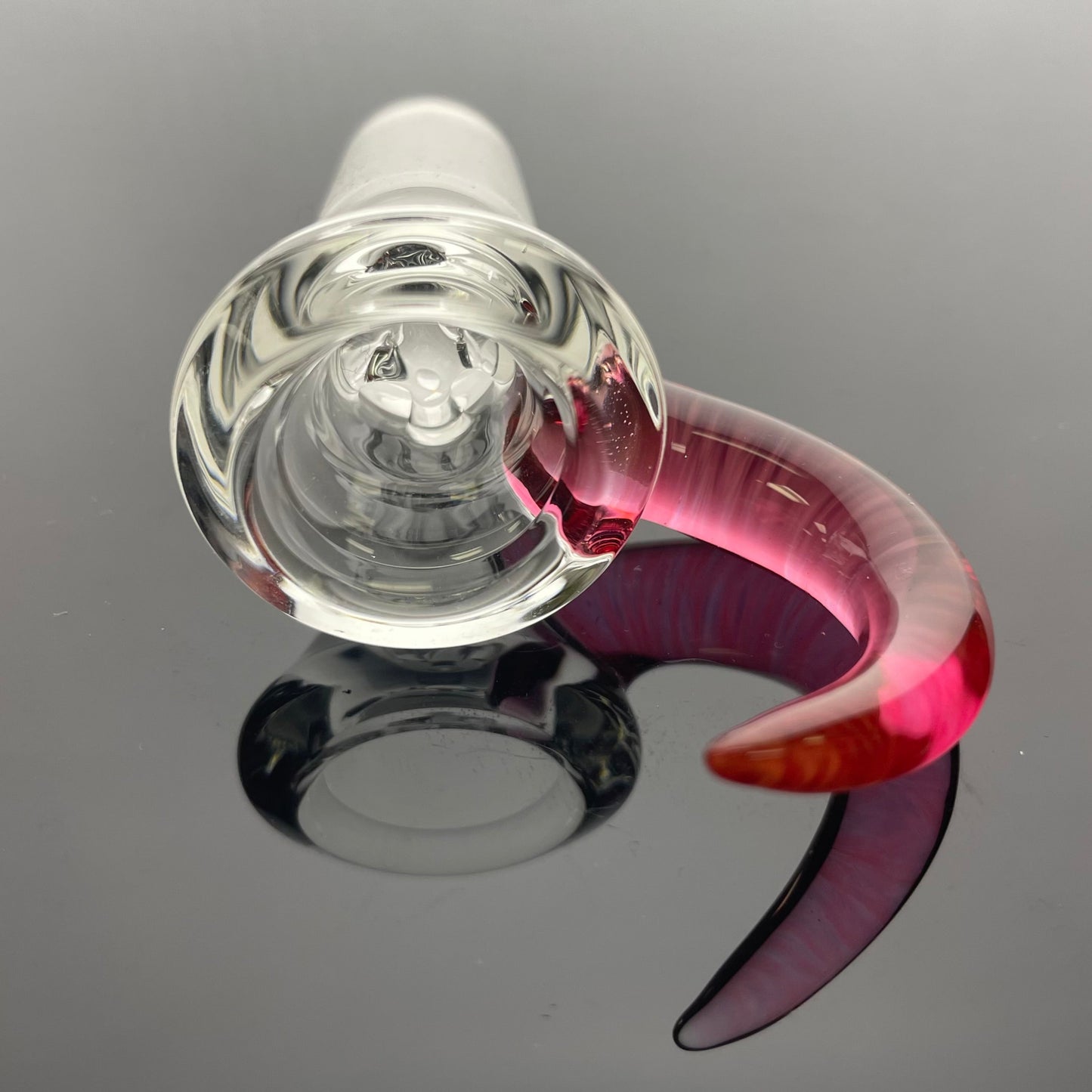 Discobox Clear Bowl w/ Horn 18mm 4 Hole