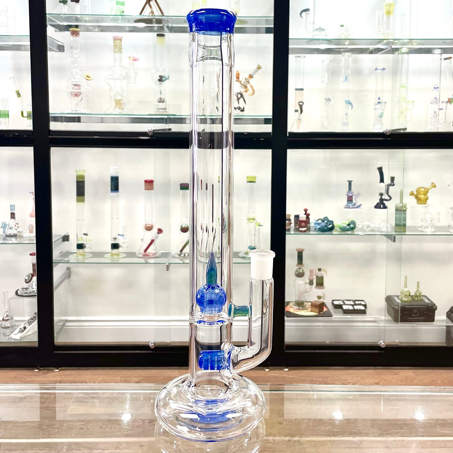 Green Belt Colour Accented Stemline Tube w/ Imperial & Hollow Foot - Blue Cheese