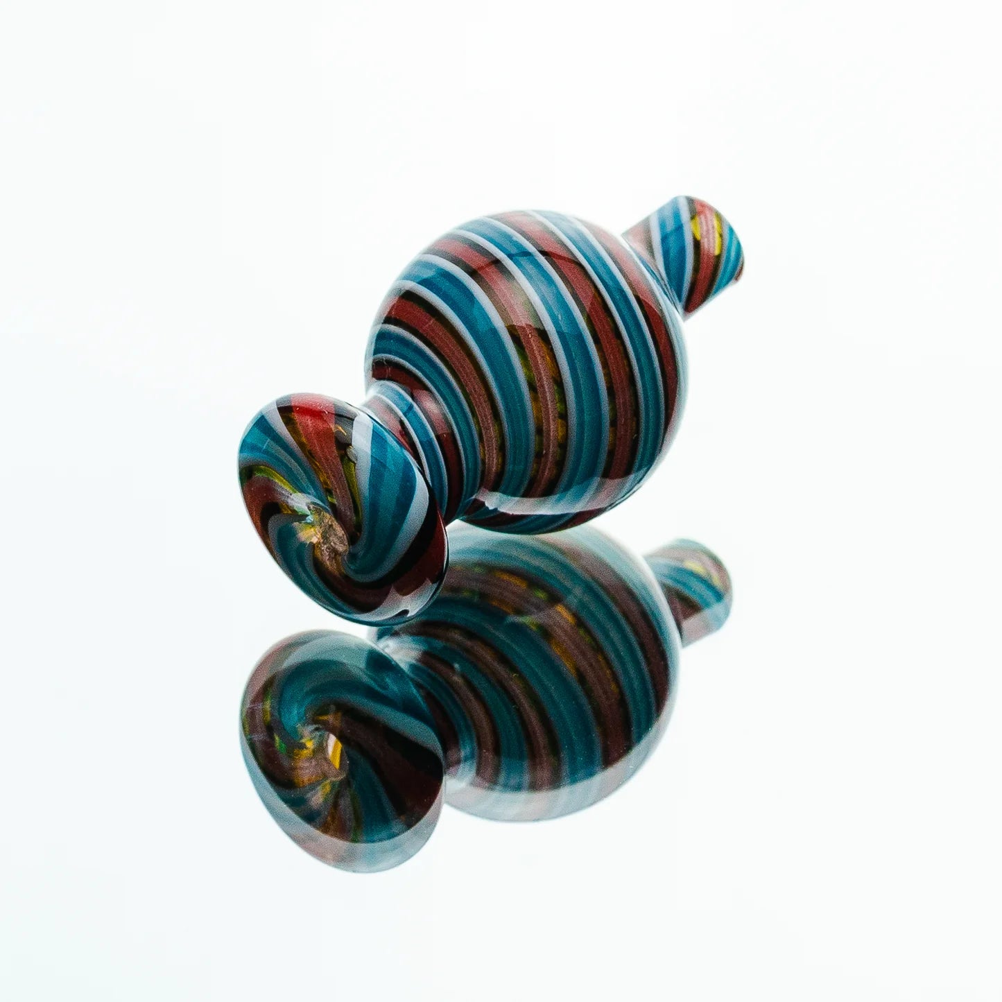 Unbranded Swirl Bubble Cap Red w/ Blue & White