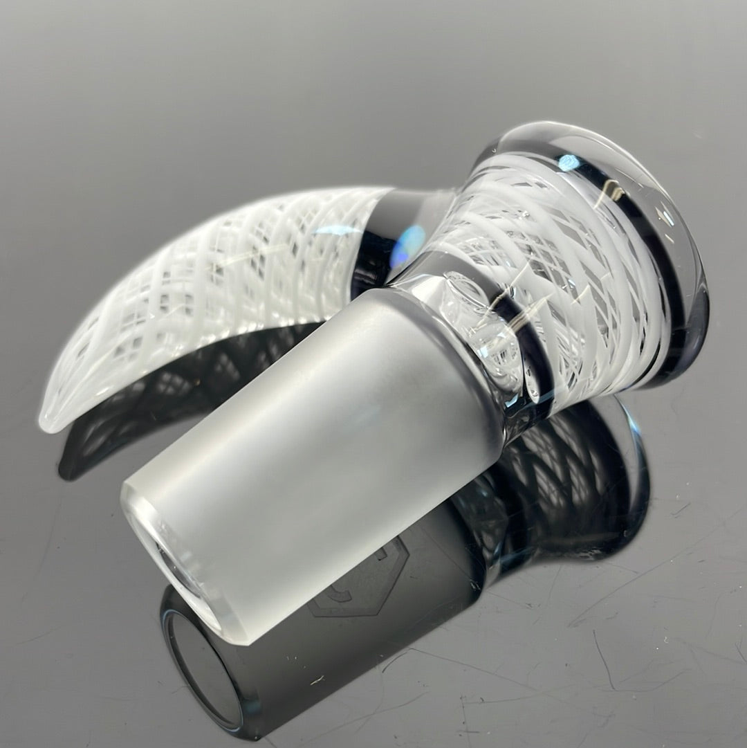 Jhoney 15.5" Dual Retti Perc Tube w/ Retti Splash Guard - Star White