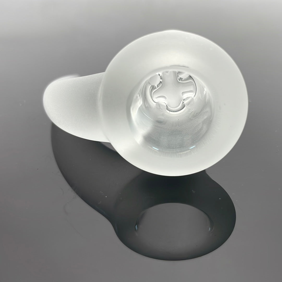 JHoney 18mm 4 Hole Slide - Clear w/ Sandblasted Logo