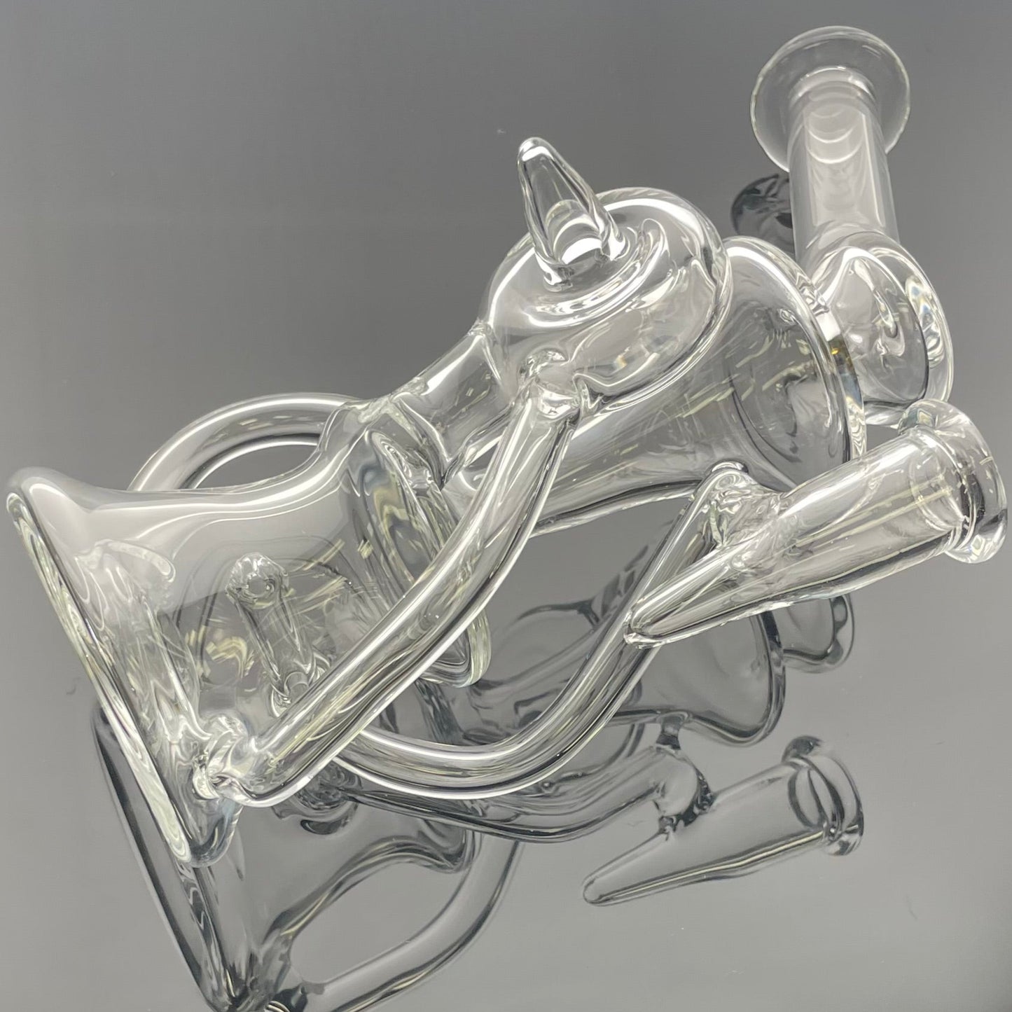 Mimzy Clear Side Scroller Recycler - 14mm
