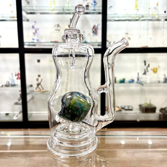 Dave Ro Dry Hash Kettle w/ Coloured Skull - #3