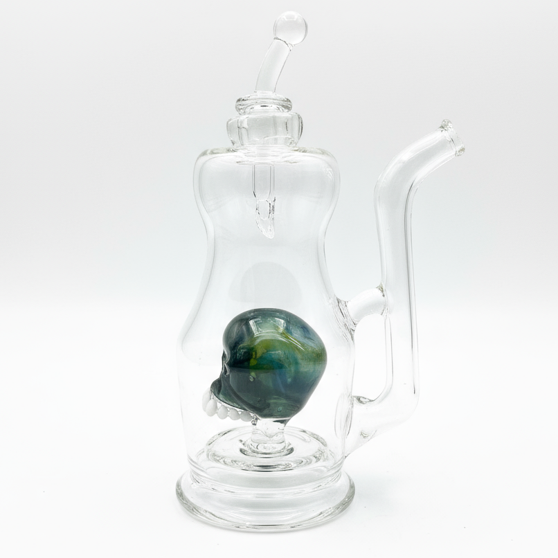 Dave Ro Dry Hash Kettle w/ Coloured Skull - #3
