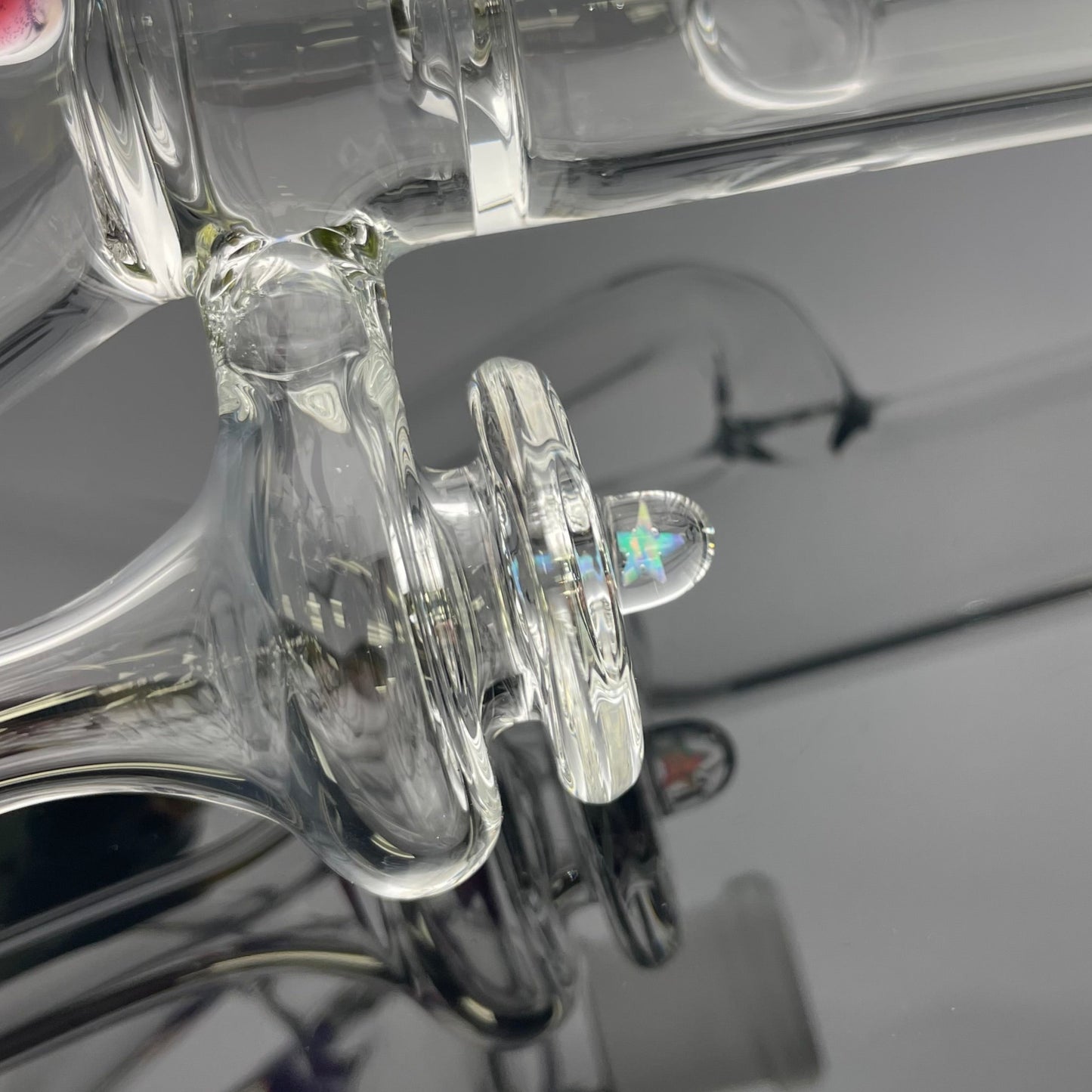 Discobox Colour Accented Fixed Double Recycler Beaker - Space Fume & Crushed Opal #2