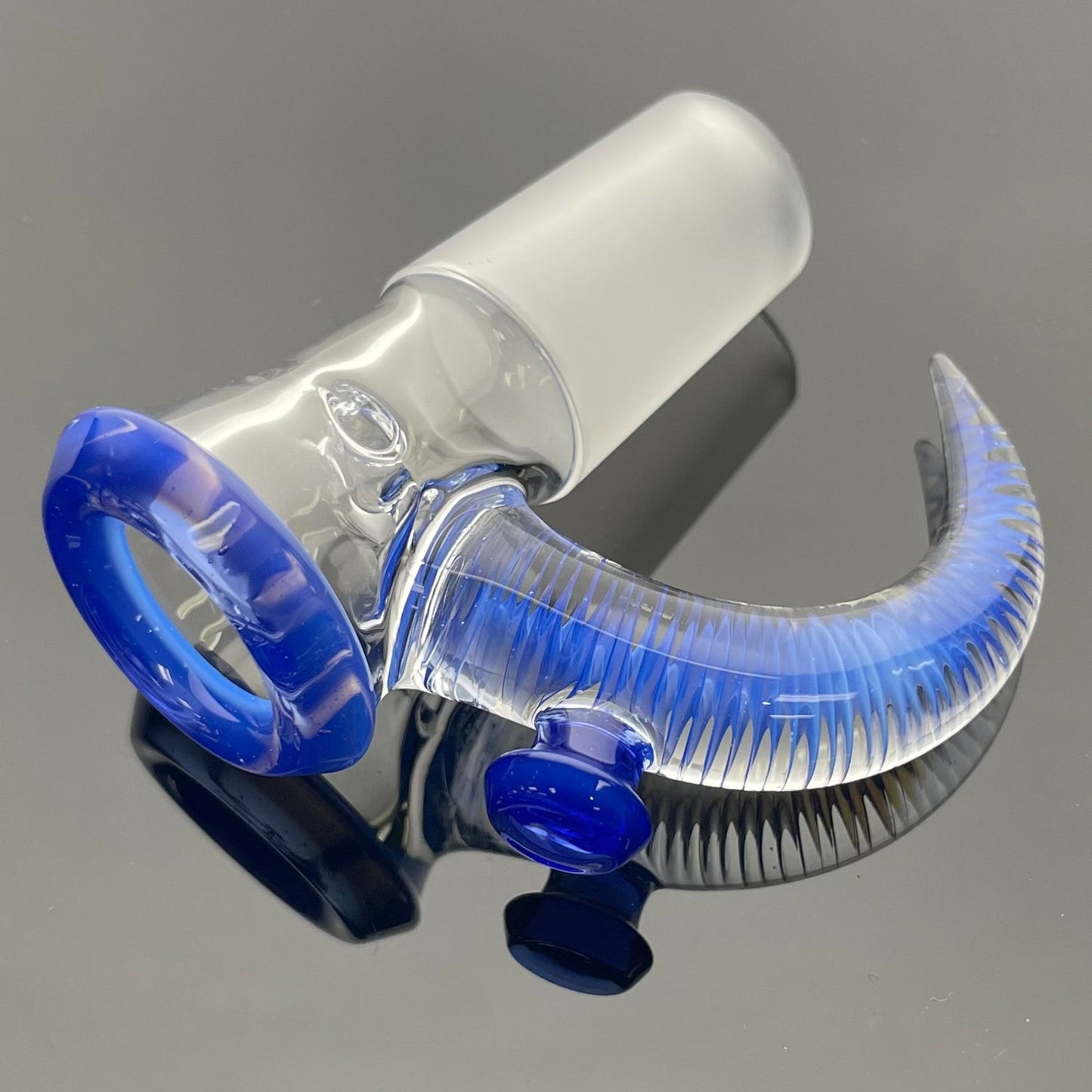 Jamms Clear/Colour Economy Style Ash Catcher Sets 18mm 90 w/ Matching 4 Hole Bowl