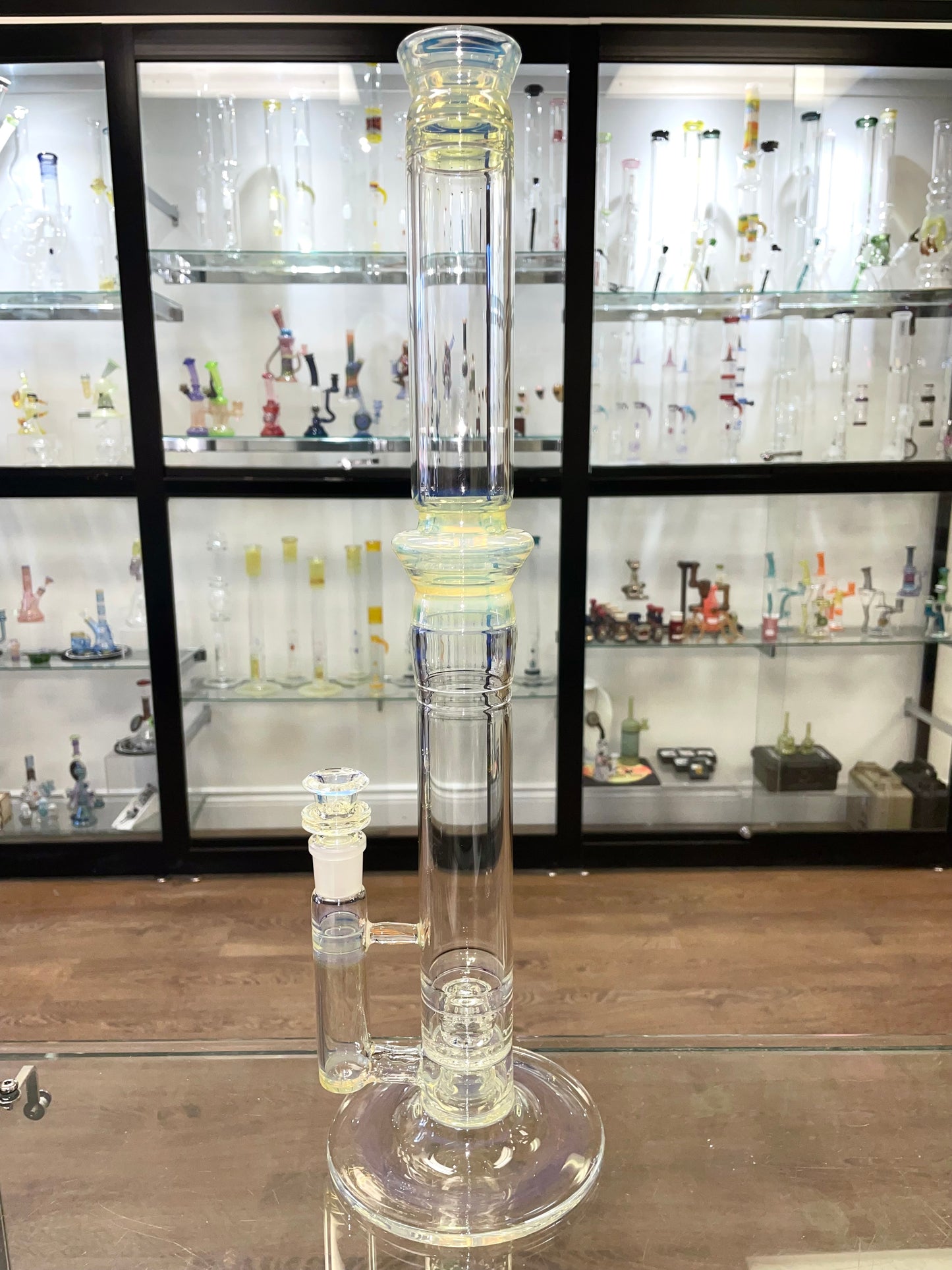 Jesse Who 44mm Fumed Gridcap Tube w/ Breakwater Function - Single Bore w/ Sculpted Mid Section