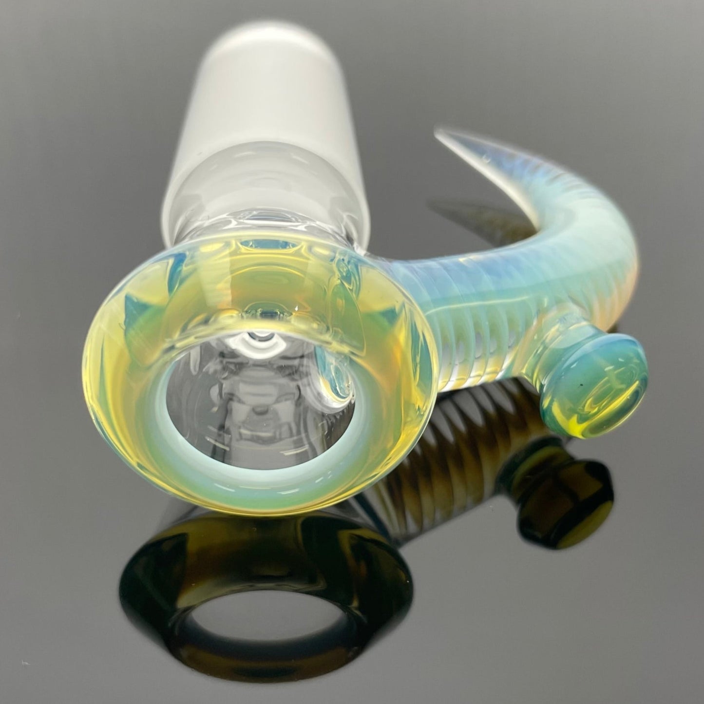 Jamms Clear Base Bowl w/ Colour Lip & Cane 18mm 4 Hole