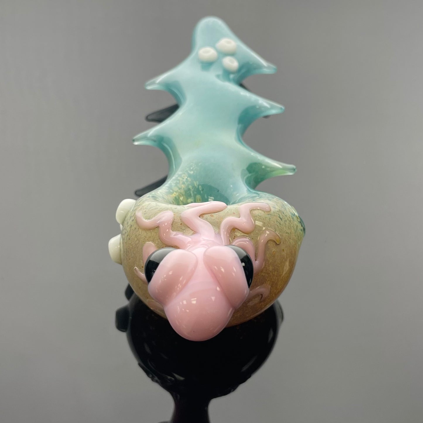 Intent Glass 6” Pink Octopus Hand Pipe