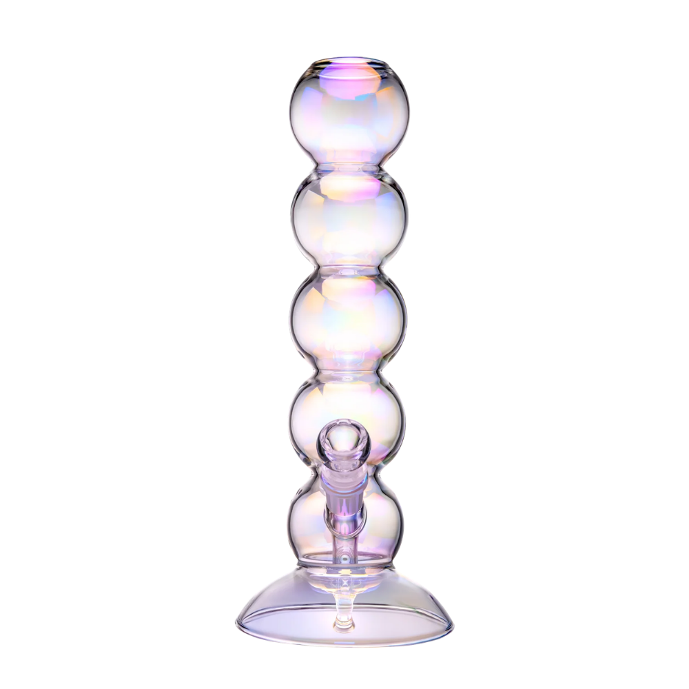 BigFun! iridescent Bubble Bong w/ Bowl - 13"