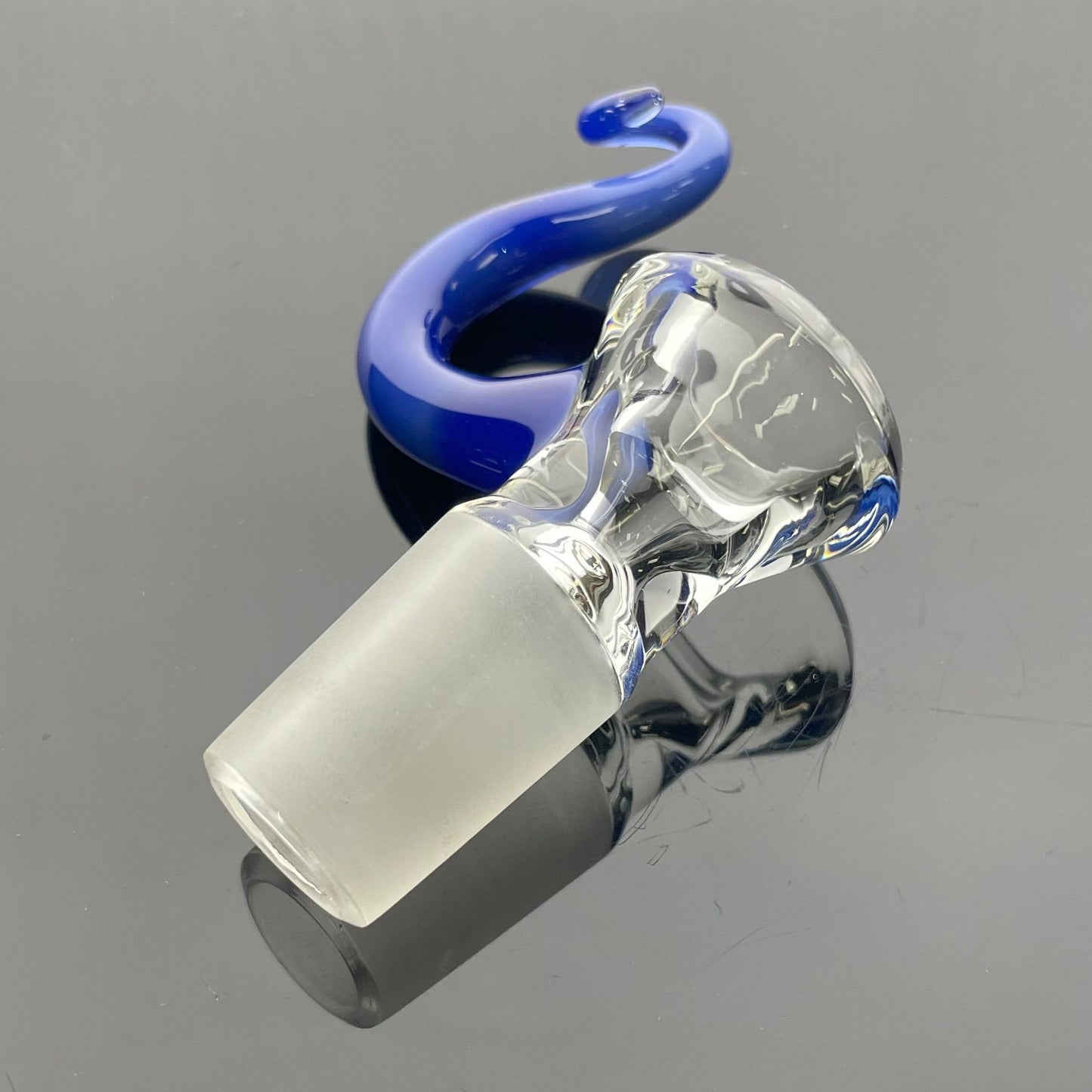Discobox Clear Bowl w/ Horn 18mm 1 Hole