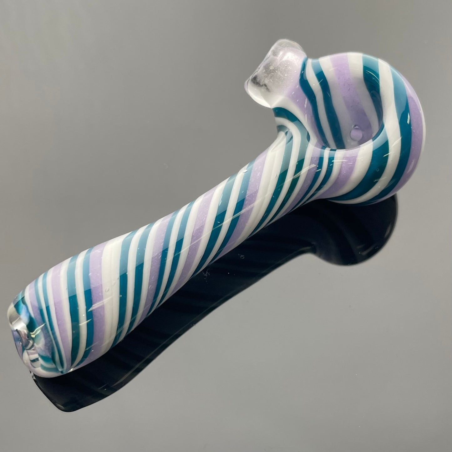 Samantics Glass 3.5" Spiral Hand Pipe - Purple/White