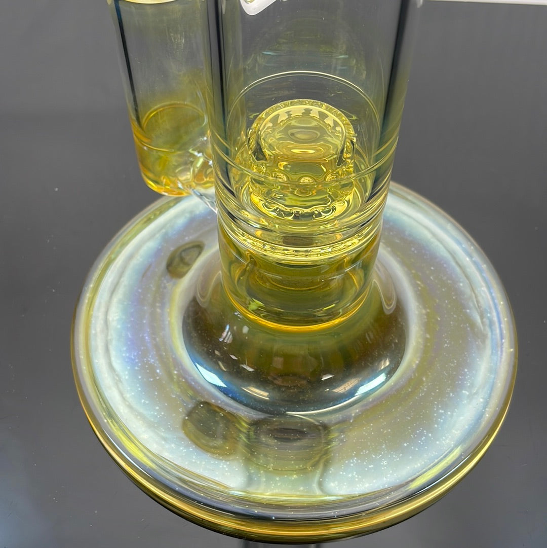 Jesse Who 44mm Fumed Gridcap Tube w/ Breakwater Function - Single Bore w/ Narrowed Midsection