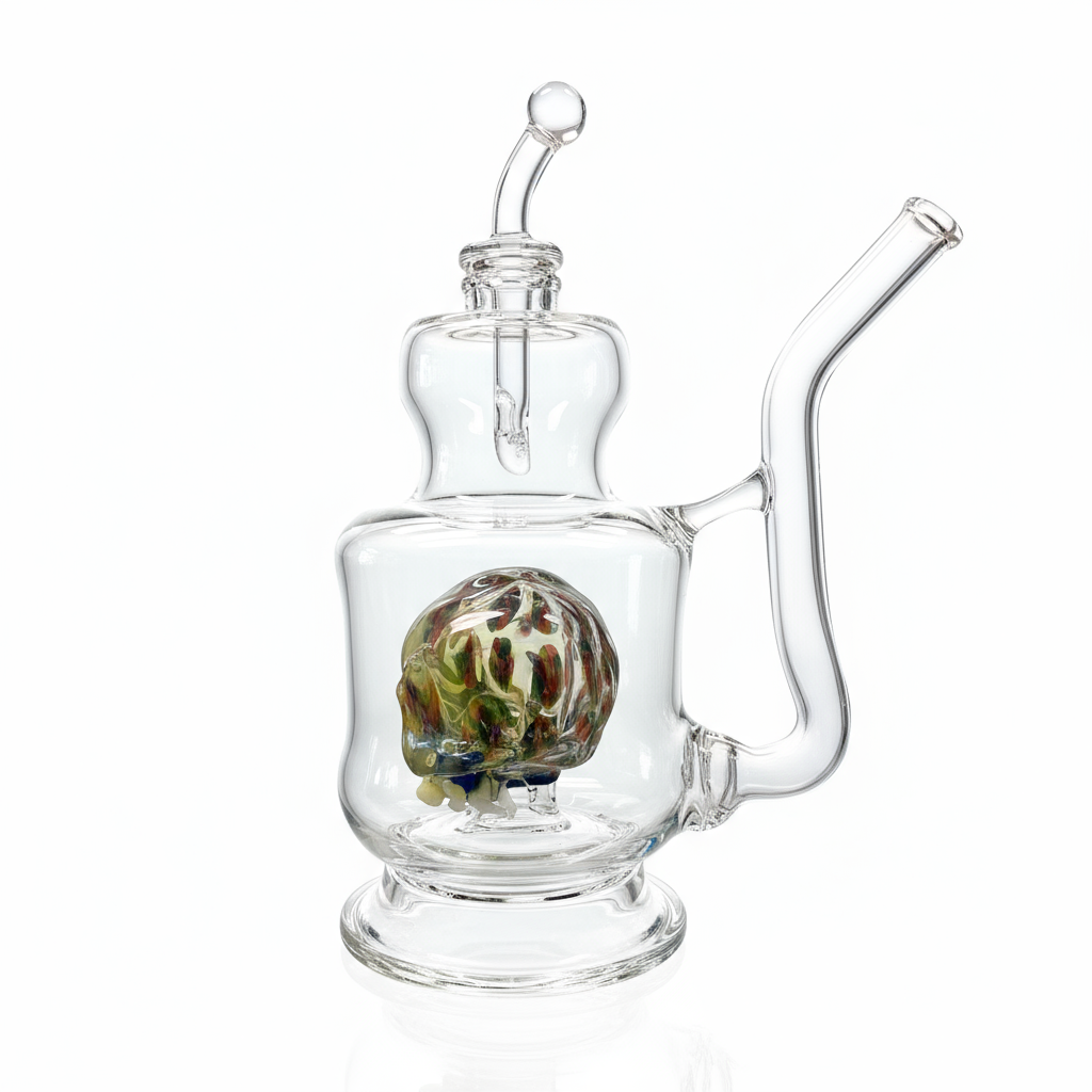 Dave Ro Dry Hash Kettle w/ Coloured Skull - #1