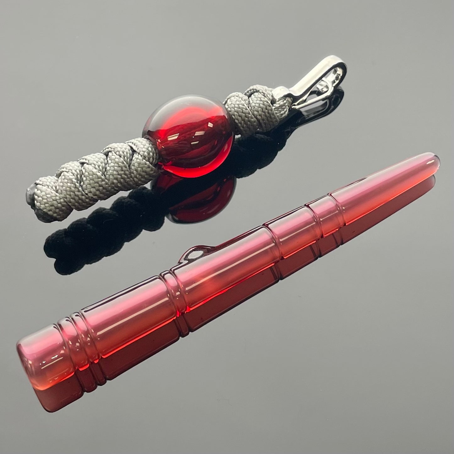 Thill 18mm 4 Hole 2 Tone Carved Bowl w/ Bead & Poker Set - Karma over Electrum